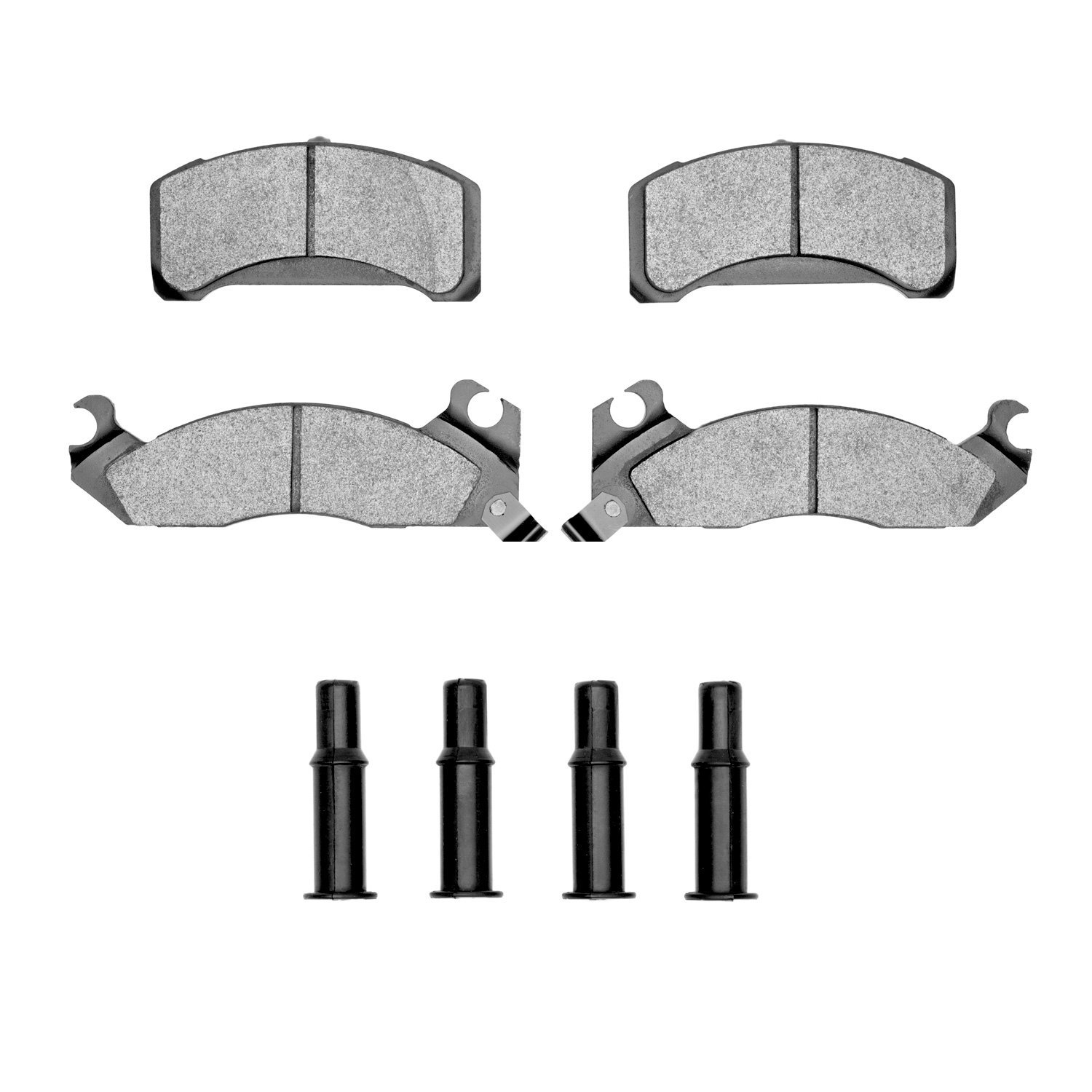 1551-0310-02 5000 Advanced Semi-Metallic Brake Pads & Hardware Kit, 1982-1993 Ford/Lincoln/Mercury/Mazda, Position: Front