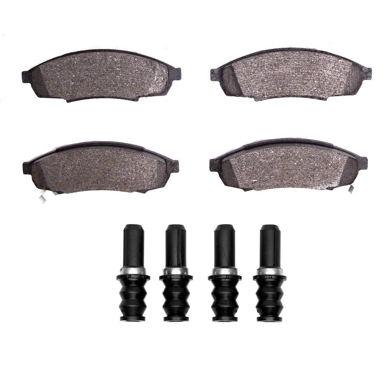 1551-0376-01 5000 Advanced Semi-Metallic Brake Pads & Hardware Kit, 1988-2001 GM, Position: Front