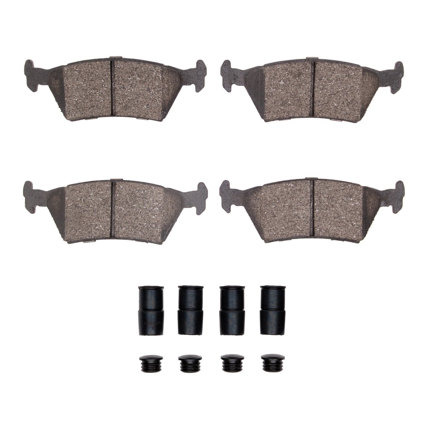 1551-0381-01 5000 Advanced Semi-Metallic Brake Pads & Hardware Kit, 1985-1988 Mopar, Position: Rear