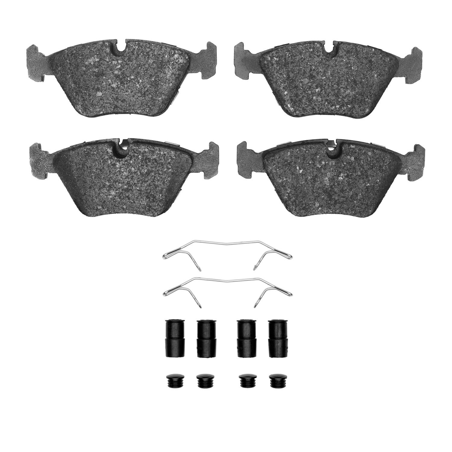 1551-0394-11 5000 Advanced Low-Metallic Brake Pads & Hardware Kit, 1989-2006 Multiple Makes/Models, Position: Front