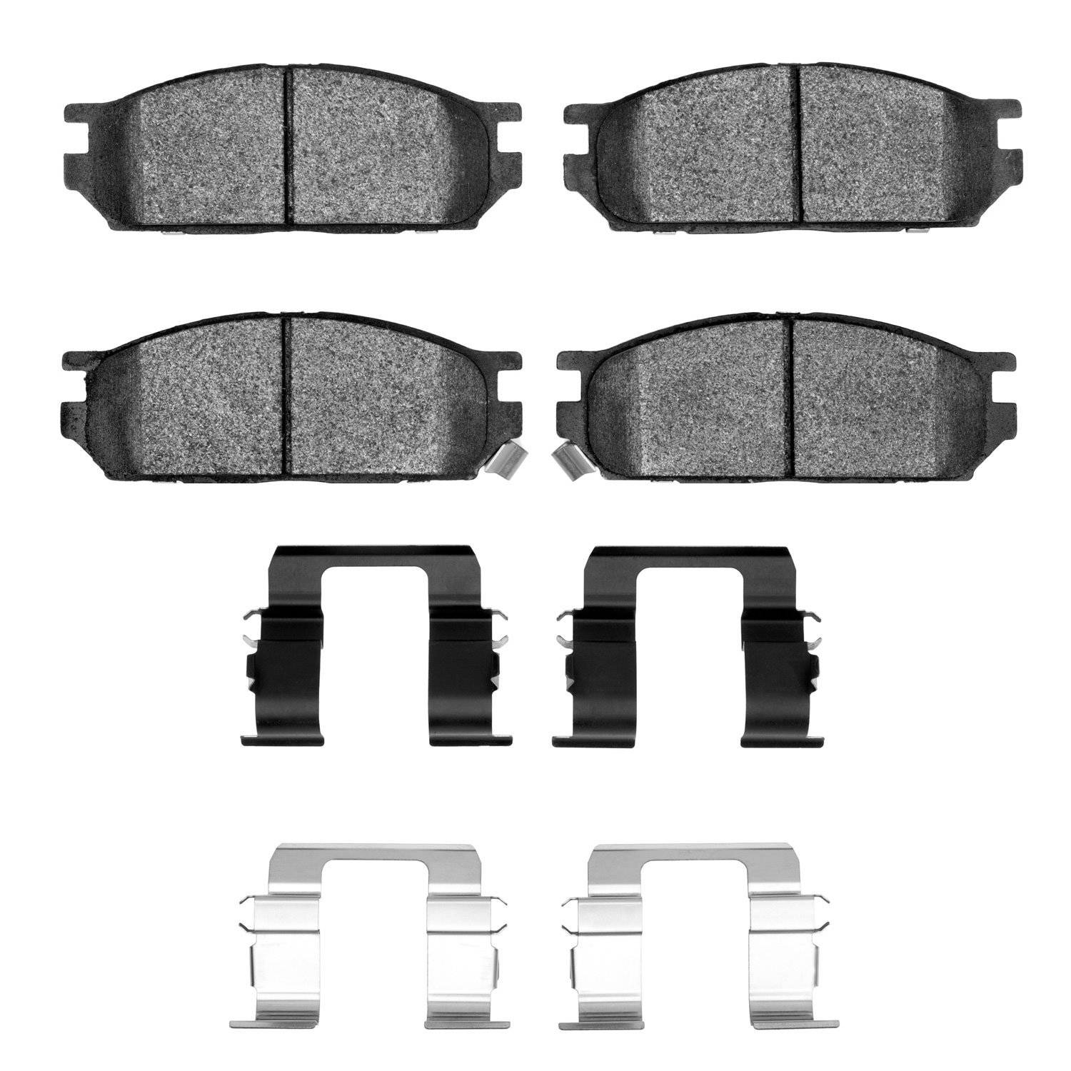 1551-0534-01 5000 Advanced Semi-Metallic Brake Pads & Hardware Kit, 1991-1992 Multiple Makes/Models, Position: Front