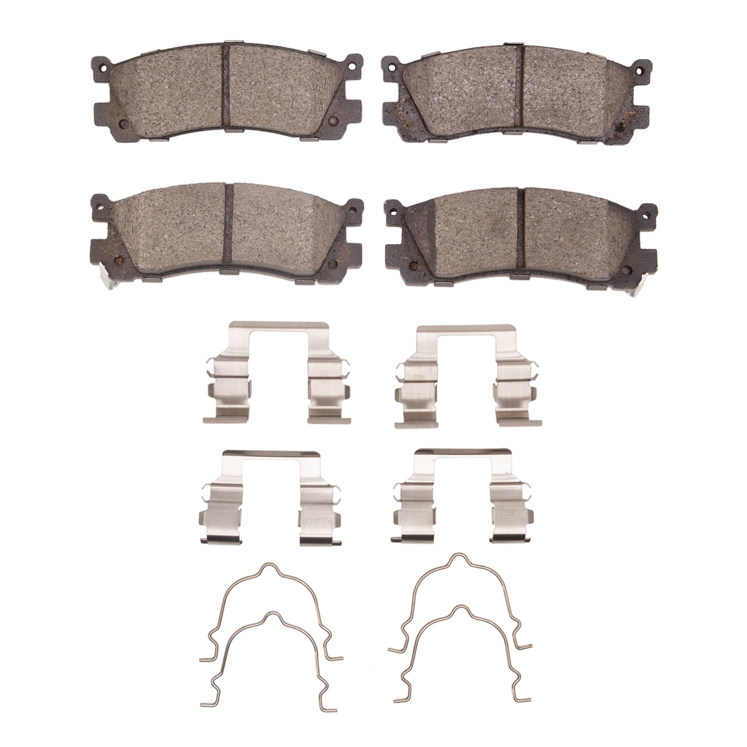 1551-0553-01 5000 Advanced Ceramic Brake Pads & Hardware Kit, 1992-1998 Ford/Lincoln/Mercury/Mazda, Position: Rear