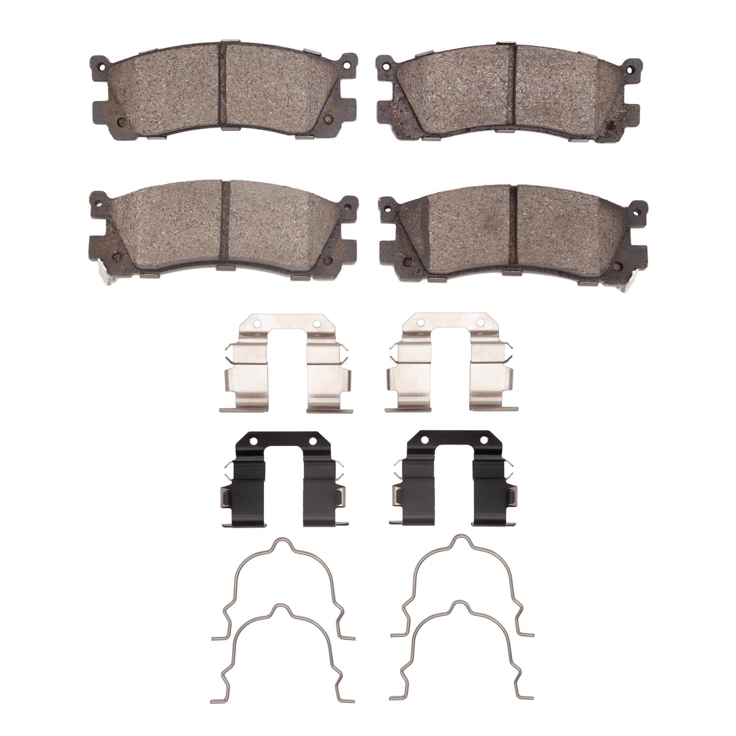 1551-0553-02 5000 Advanced Ceramic Brake Pads & Hardware Kit, 1995-2002 Ford/Lincoln/Mercury/Mazda, Position: Rear