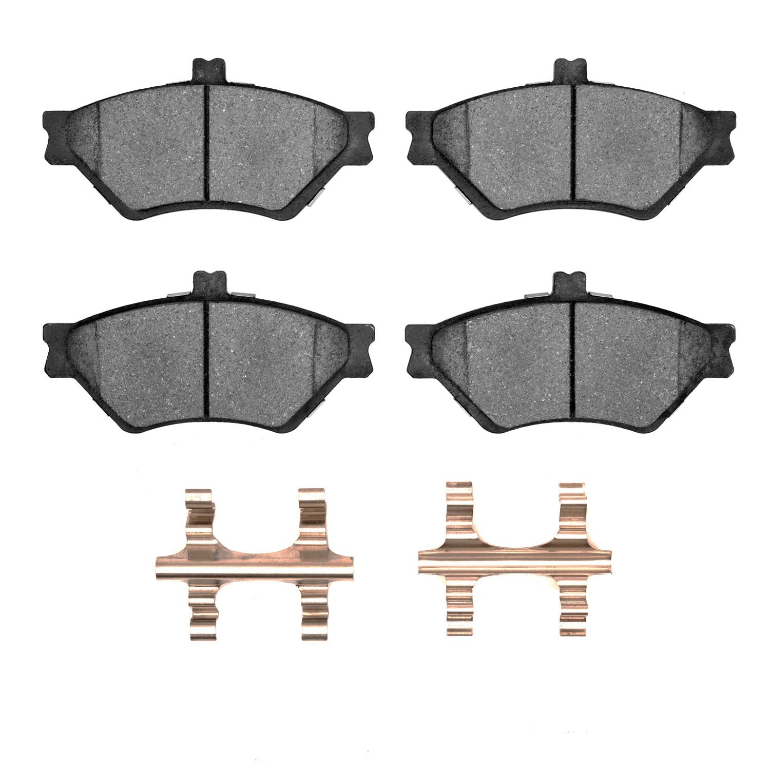 1551-0678-01 5000 Advanced Semi-Metallic Brake Pads & Hardware Kit, 1995-1997 Ford/Lincoln/Mercury/Mazda, Position: Front