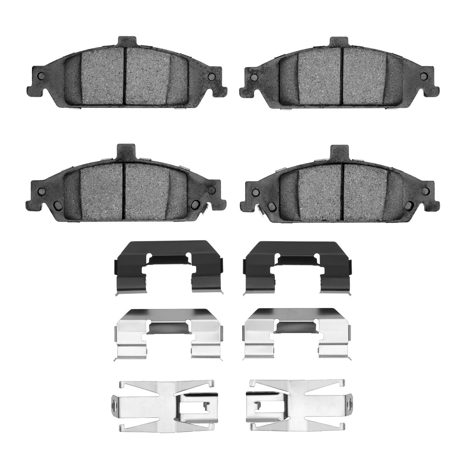 1551-0727-01 5000 Advanced Ceramic Brake Pads & Hardware Kit, 1997-2005 GM, Position: Front