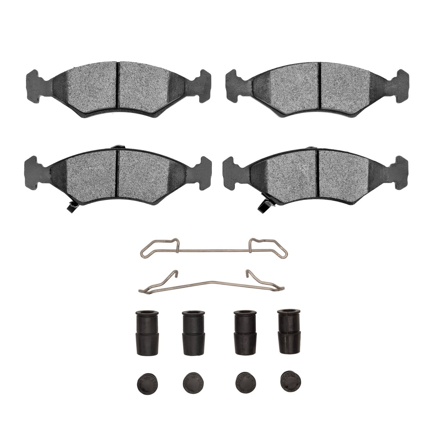 1551-0766-01 5000 Advanced Ceramic Brake Pads & Hardware Kit, 1994-2000 Kia/Hyundai/Genesis, Position: Front