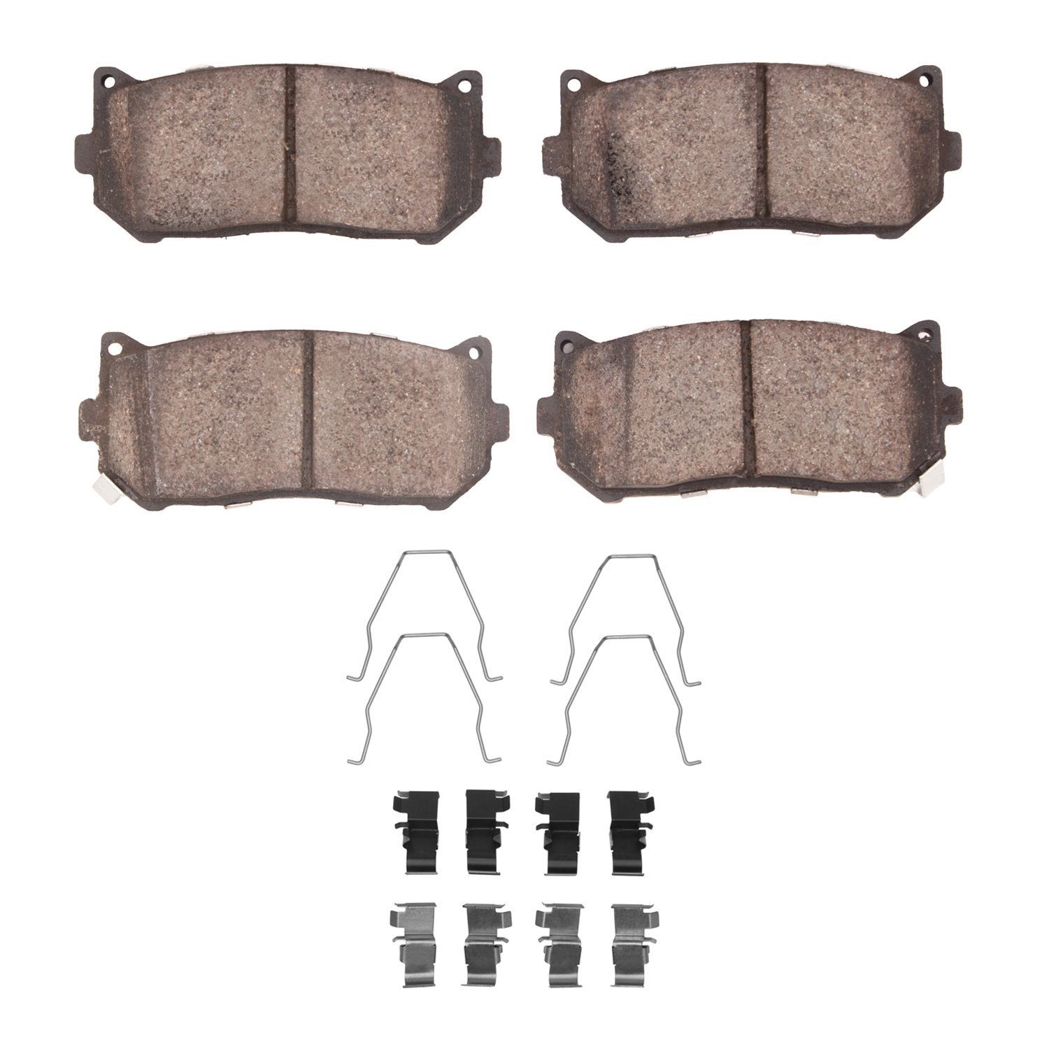 1551-0775-01 5000 Advanced Ceramic Brake Pads & Hardware Kit, 1998-2003 Kia/Hyundai/Genesis, Position: Rear