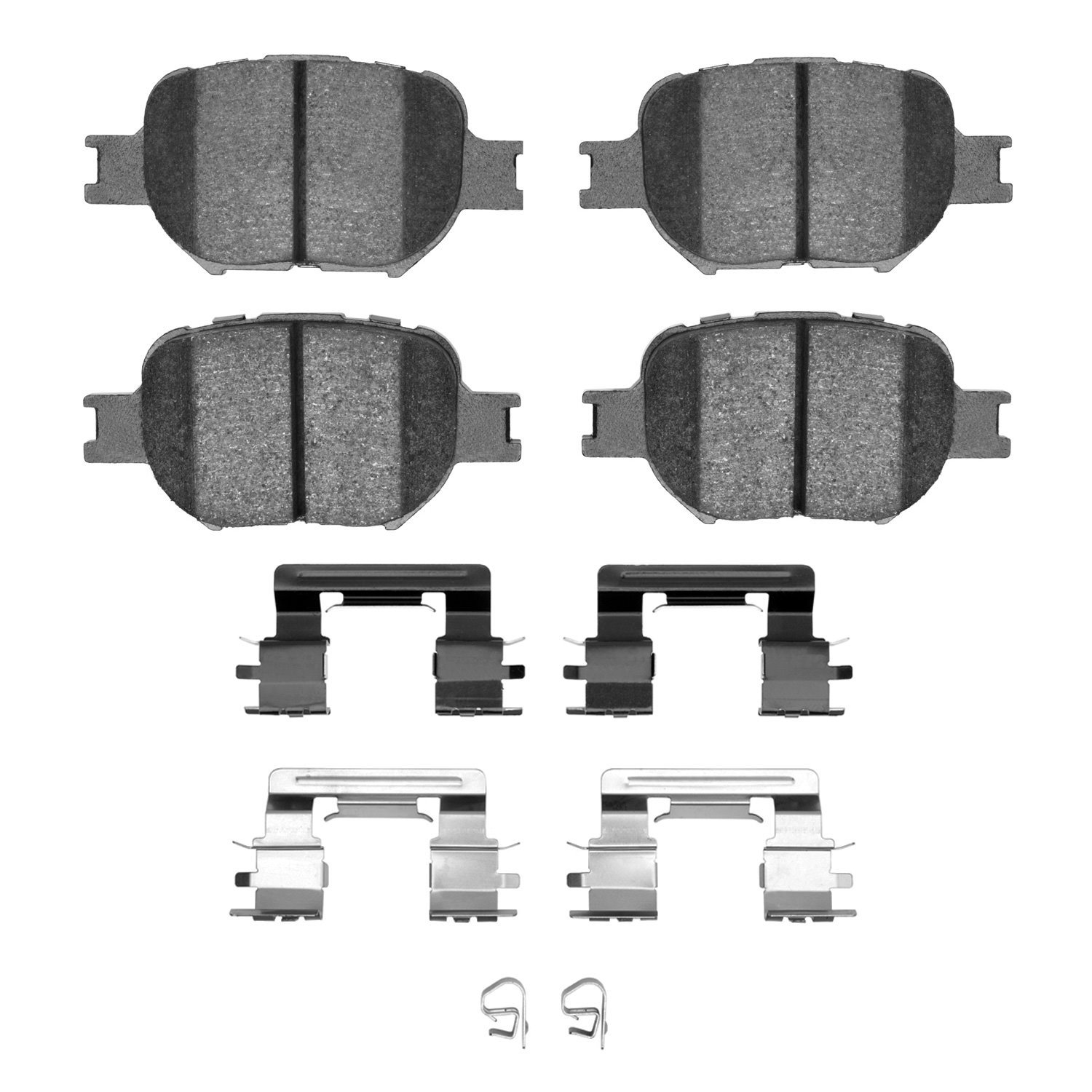 1551-0817-01 5000 Advanced Ceramic Brake Pads & Hardware Kit, 2000-2010 Lexus/Toyota/Scion, Position: Front