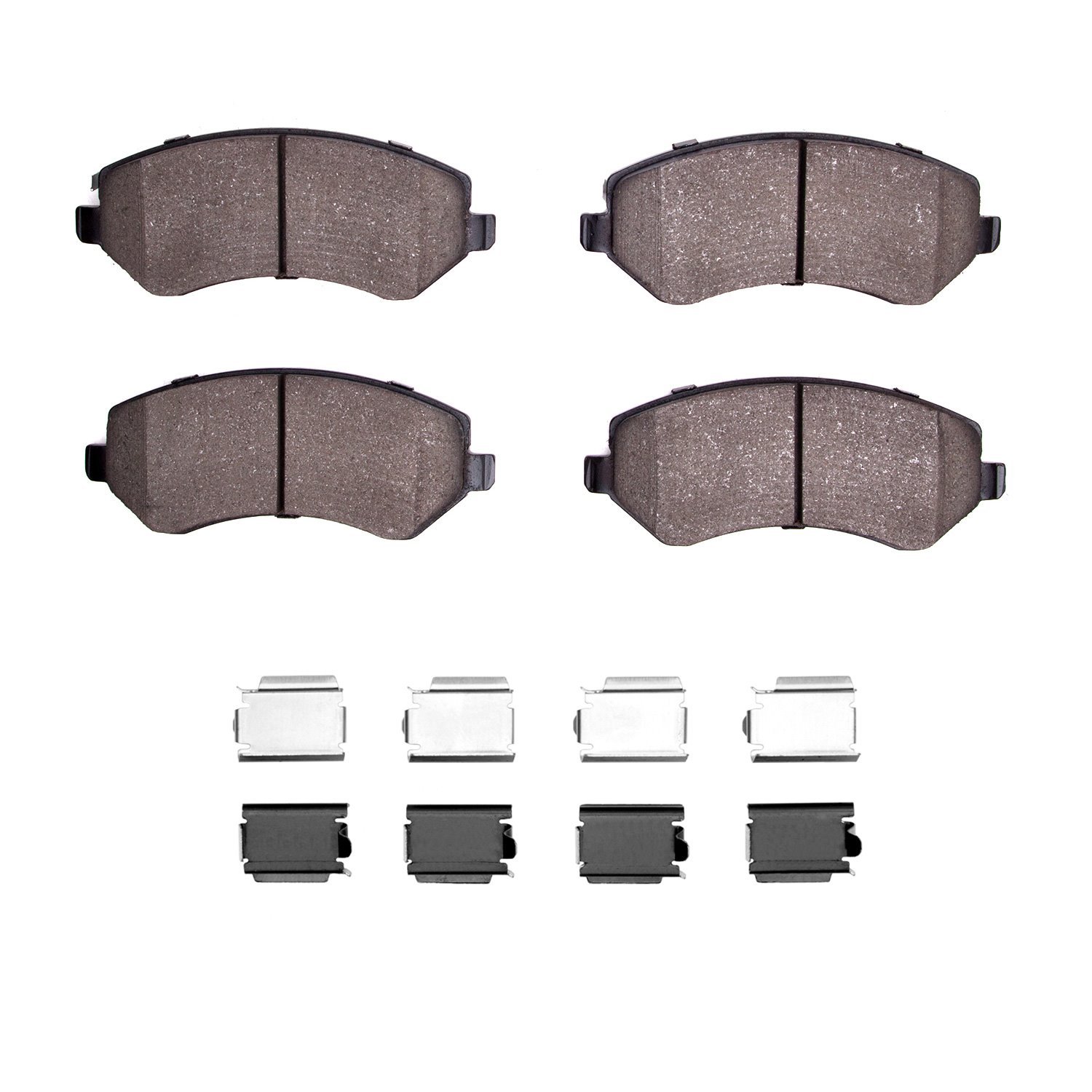 1551-0856-01 5000 Advanced Semi-Metallic Brake Pads & Hardware Kit, 2001-2007 Mopar, Position: Front