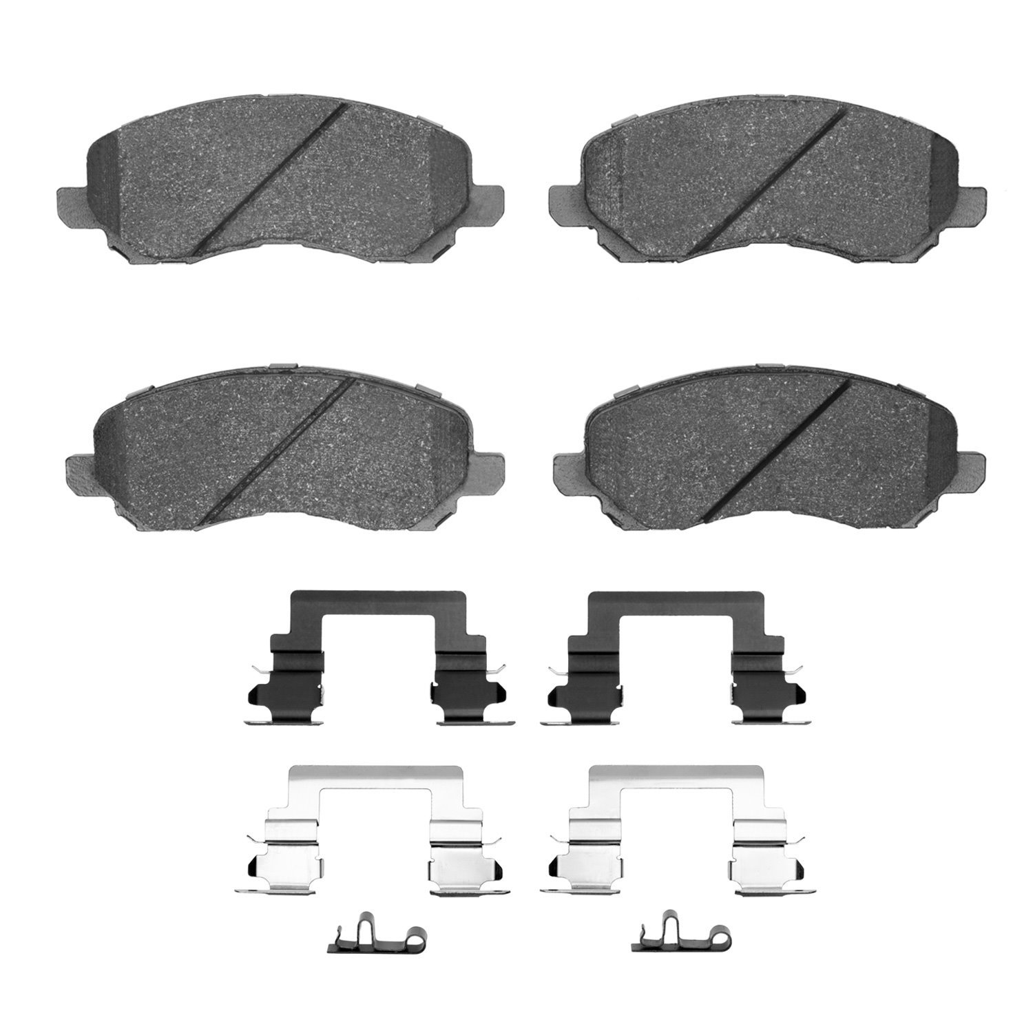 1551-0866-01 5000 Advanced Ceramic Brake Pads & Hardware Kit, Fits Select Multiple Makes/Models, Position: Front