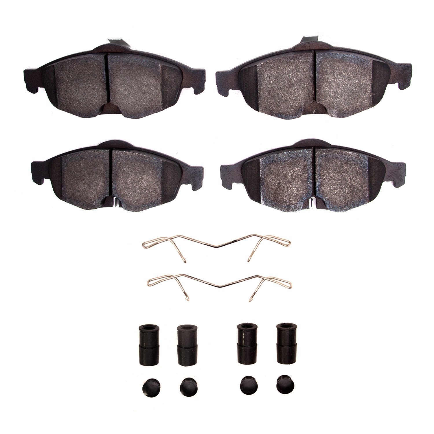 1551-0869-01 5000 Advanced Semi-Metallic Brake Pads & Hardware Kit, 2001-2006 Mopar, Position: Front
