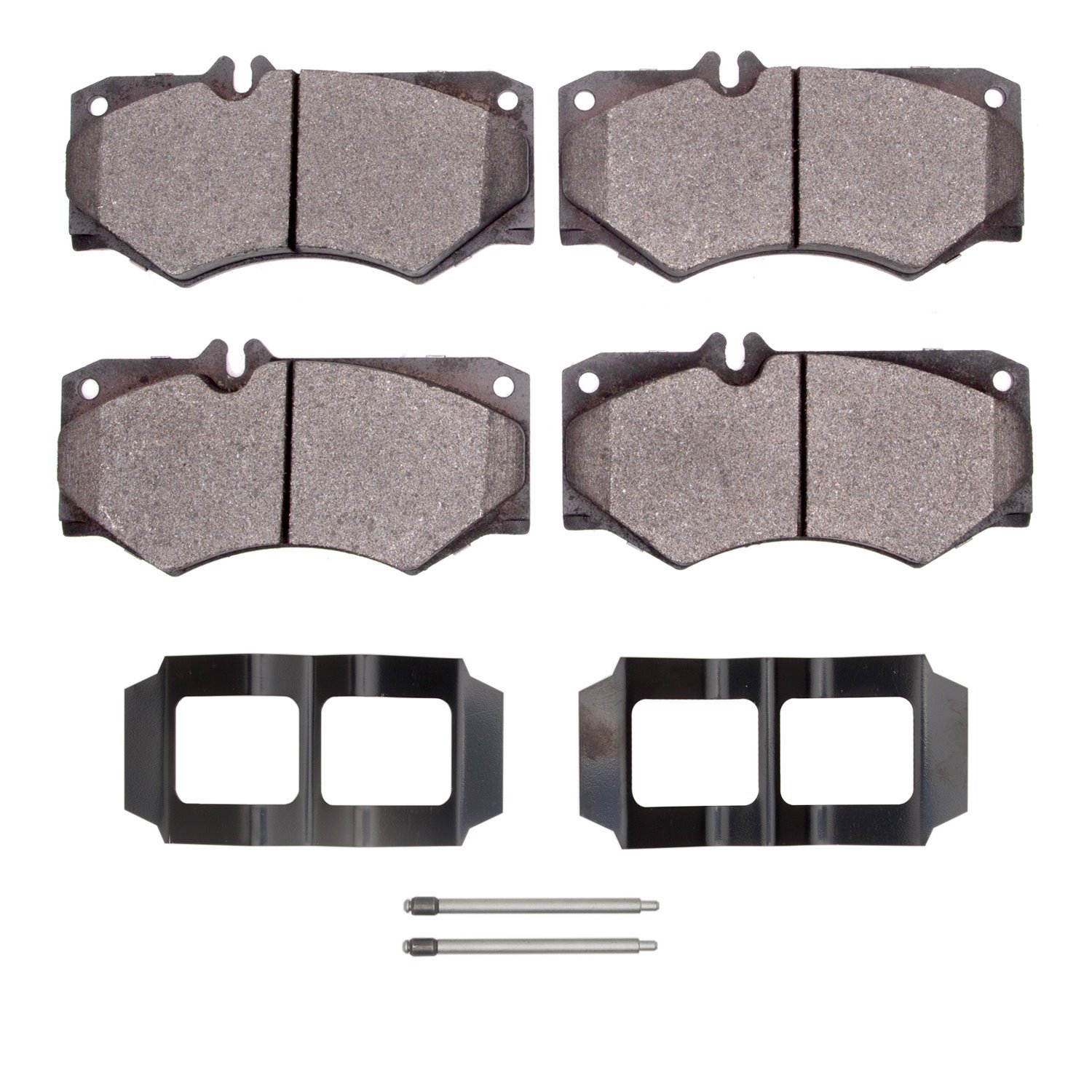 1551-0927-01 5000 Advanced Low-Metallic Brake Pads & Hardware Kit, 2002-2018 Mercedes-Benz, Position: Front