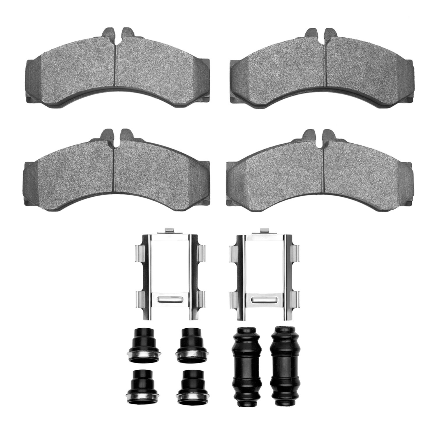1551-0949-01 5000 Advanced Semi-Metallic Brake Pads & Hardware Kit, 2002-2006 Multiple Makes/Models, Position: Front,Fr,Rr