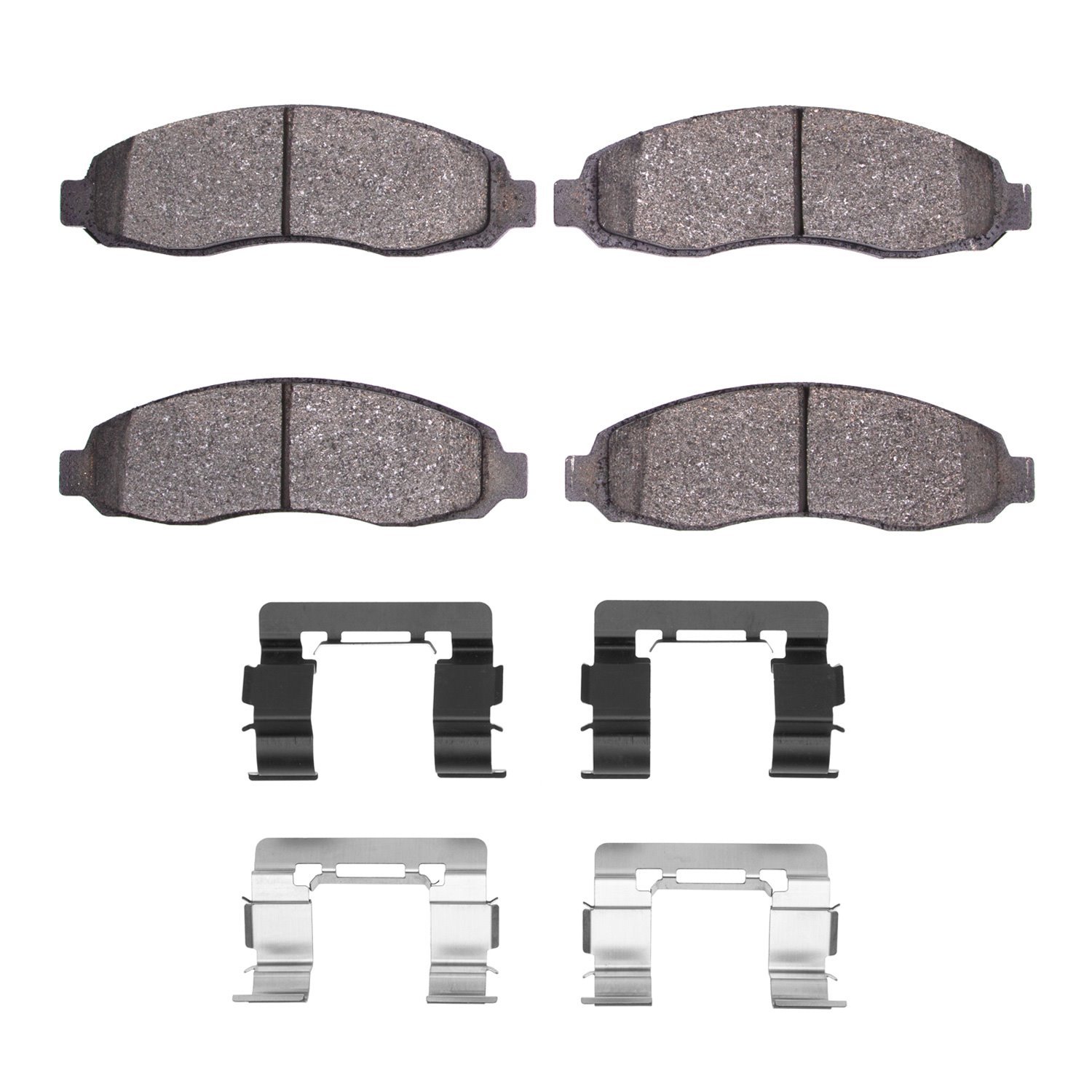 1551-0962-01 5000 Advanced Semi-Metallic Brake Pads & Hardware Kit, 2003-2004 Mopar, Position: Front