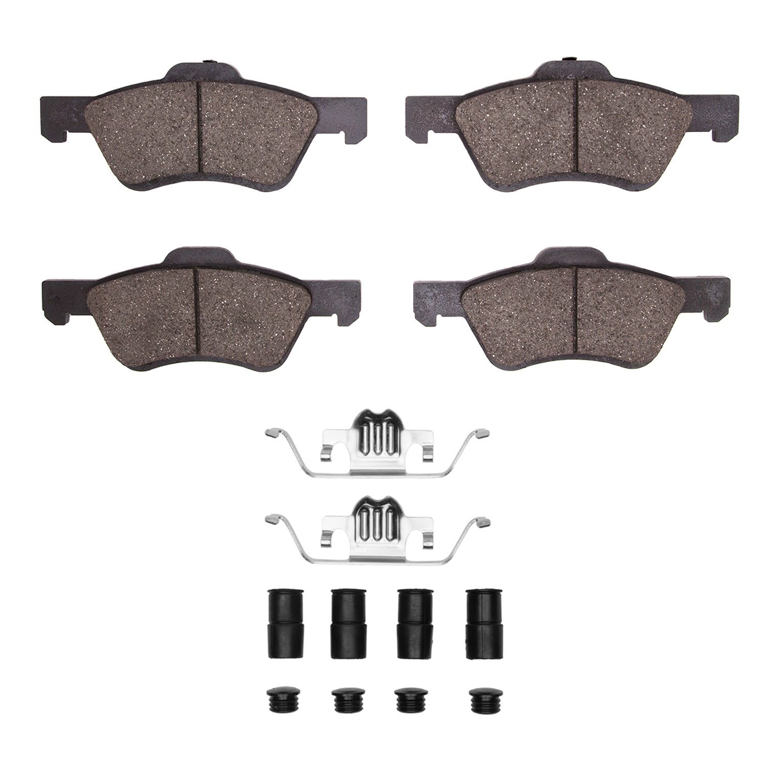 1551-1047-01 5000 Advanced Ceramic Brake Pads & Hardware Kit, 2005-2012 Ford/Lincoln/Mercury/Mazda, Position: Front