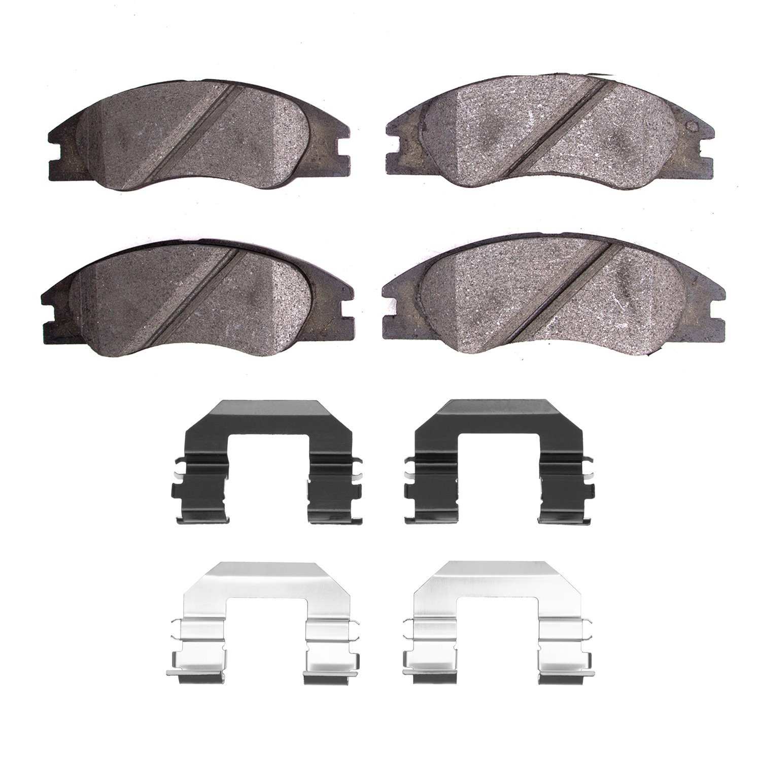 1551-1074-01 5000 Advanced Ceramic Brake Pads & Hardware Kit, 2004-2009 Kia/Hyundai/Genesis, Position: Front