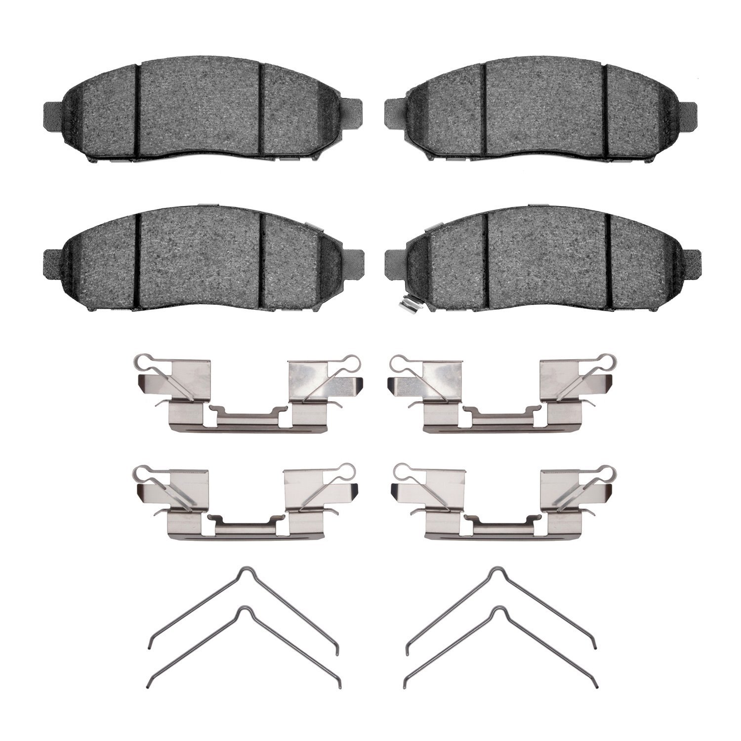 1551-1094-01 5000 Advanced Ceramic Brake Pads & Hardware Kit, Fits Select Multiple Makes/Models, Position: Front