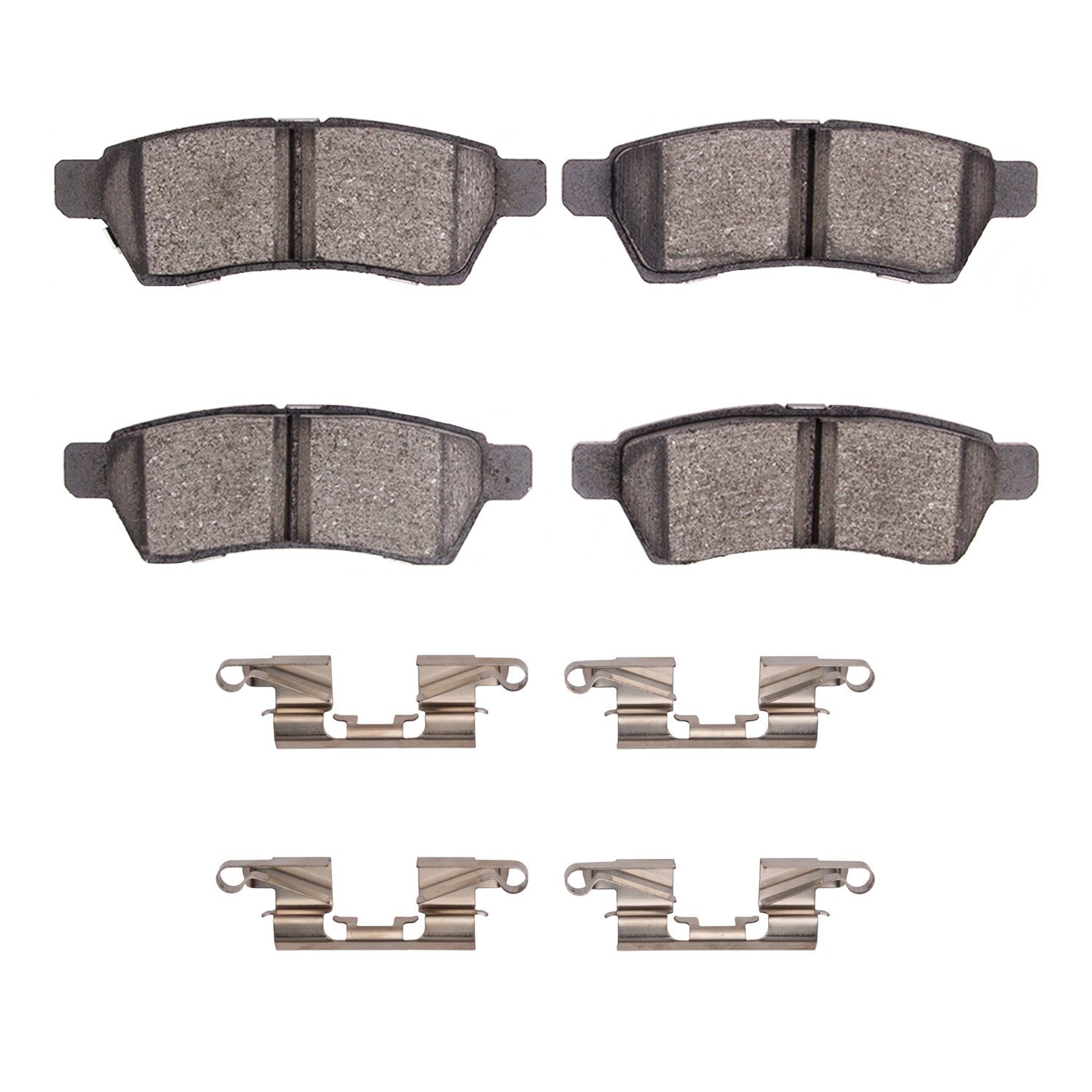 1551-1100-01 5000 Advanced Ceramic Brake Pads & Hardware Kit, Fits Select Multiple Makes/Models, Position: Rear