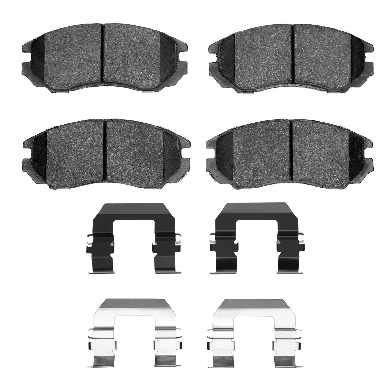1551-1104-01 5000 Advanced Ceramic Brake Pads & Hardware Kit, 2004-2008 Kia/Hyundai/Genesis, Position: Front