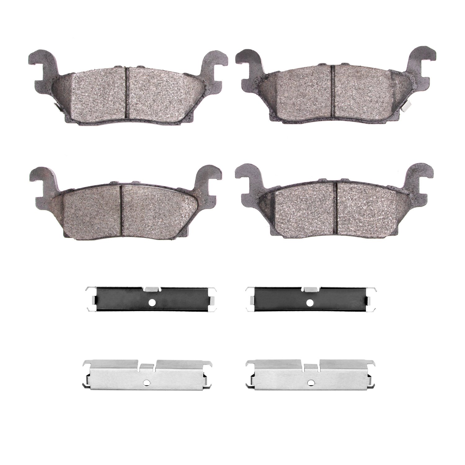 1551-1120-01 5000 Advanced Ceramic Brake Pads & Hardware Kit, 2006-2010 GM, Position: Rear