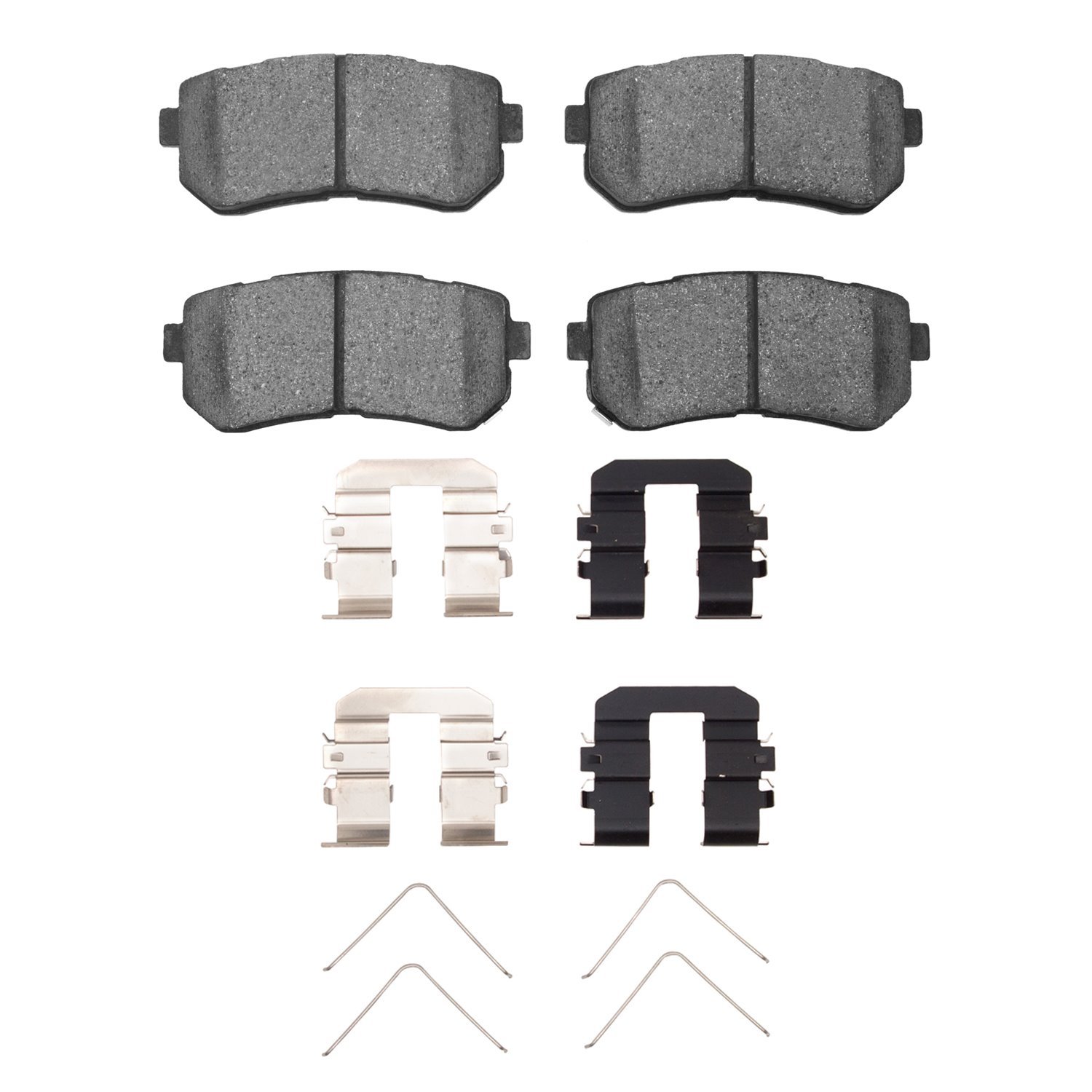1551-1157-02 5000 Advanced Ceramic Brake Pads & Hardware Kit, 2016-2020 Kia/Hyundai/Genesis, Position: Rear