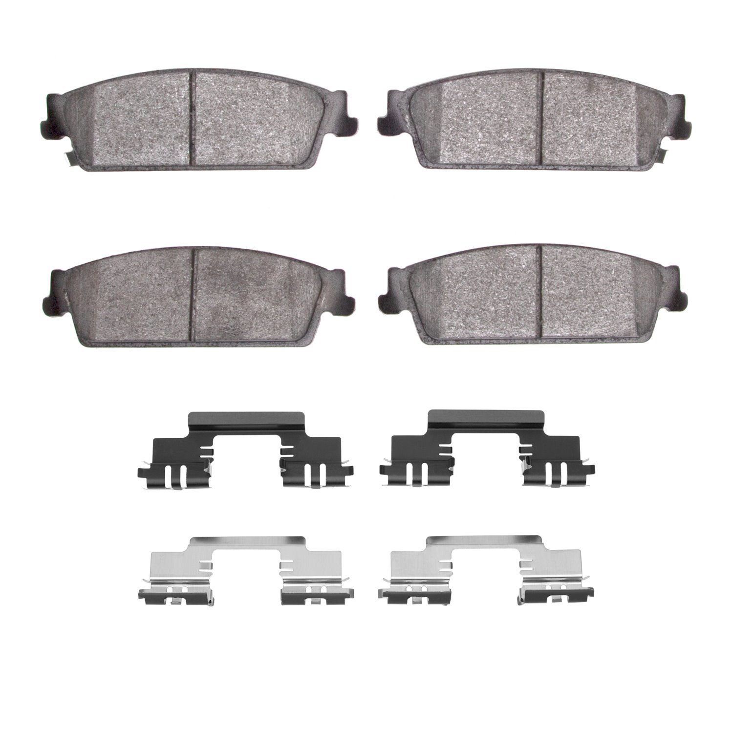 1551-1194-01 5000 Advanced Ceramic Brake Pads & Hardware Kit, 2007-2014 GM, Position: Rear