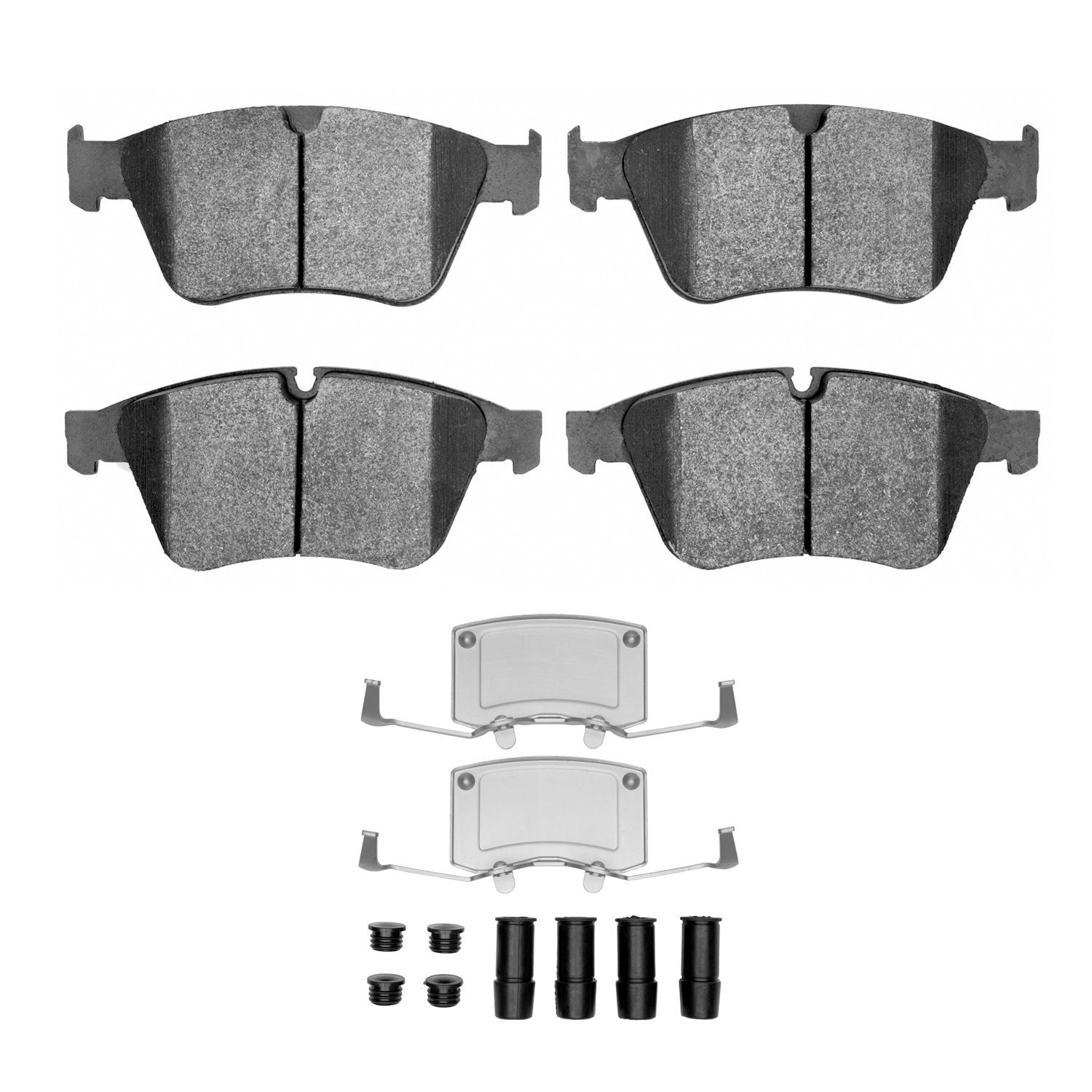 1551-1271-01 5000 Advanced Low-Metallic Brake Pads & Hardware Kit, 2007-2011 Mercedes-Benz, Position: Front