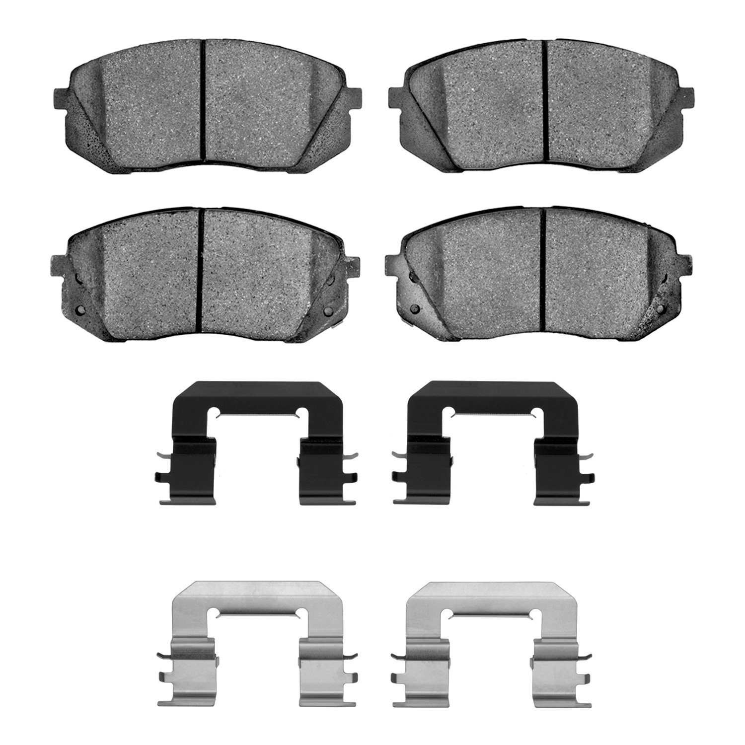 1551-1295-04 5000 Advanced Ceramic Brake Pads & Hardware Kit, 2011-2012 Kia/Hyundai/Genesis, Position: Front