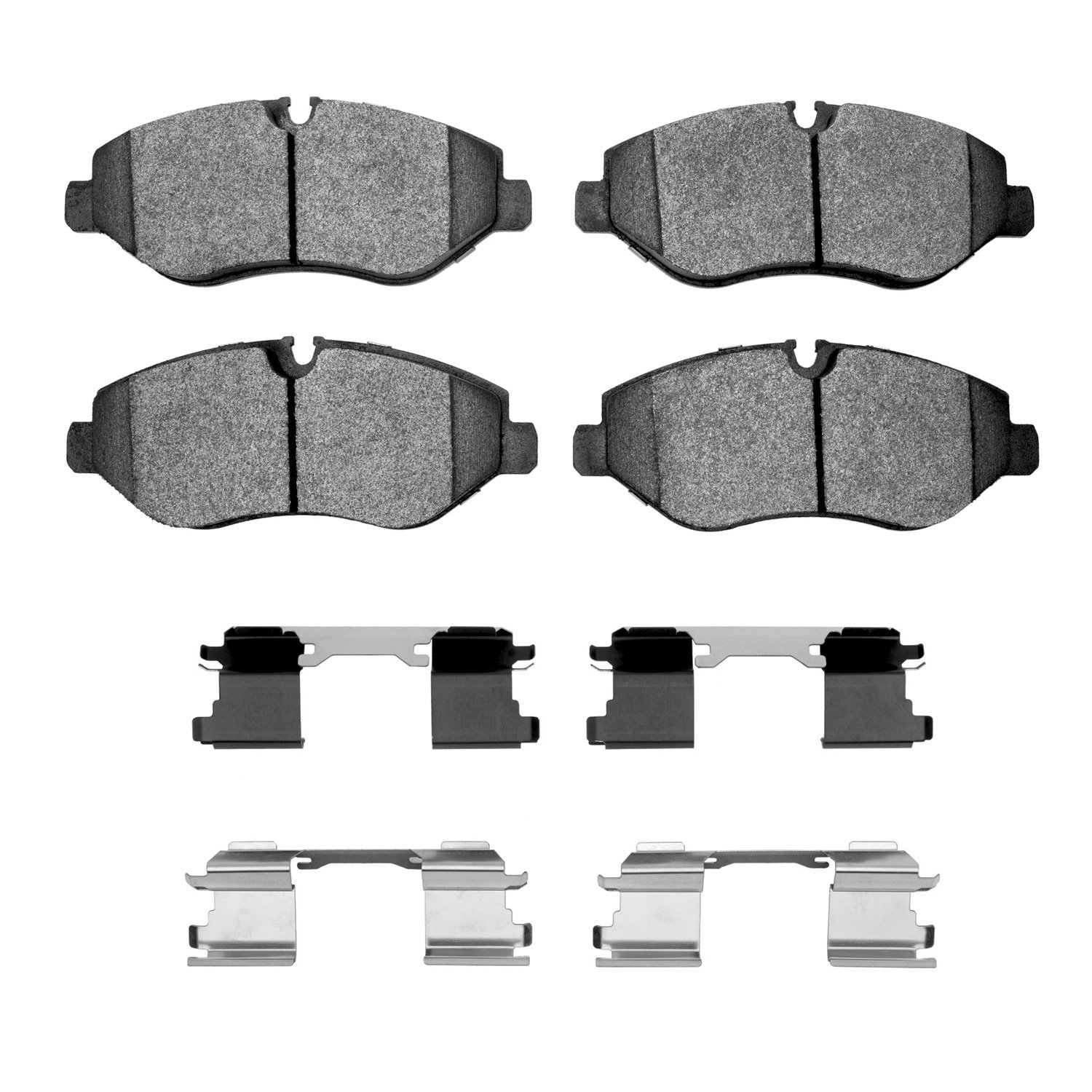 1551-1316-01 5000 Advanced Semi-Metallic Brake Pads & Hardware Kit, Fits Select Multiple Makes/Models, Position: Fr,Front