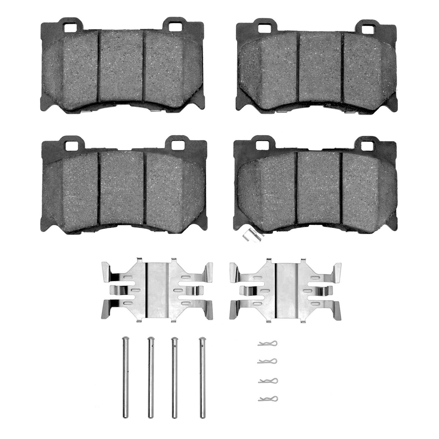 1551-1346-01 5000 Advanced Ceramic Brake Pads & Hardware Kit, Fits Select Infiniti/Nissan, Position: Front