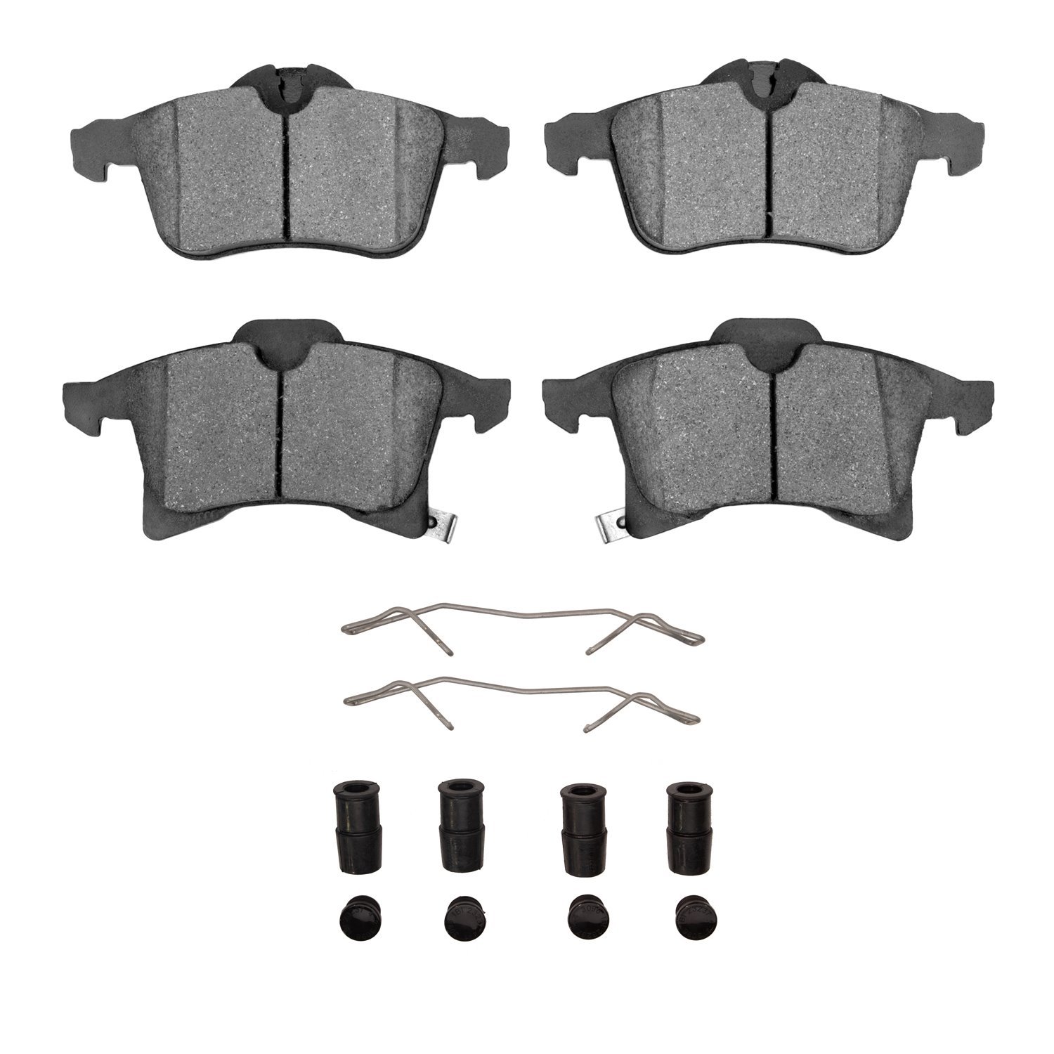 1551-1361-01 5000 Advanced Ceramic Brake Pads & Hardware Kit, 2004-2008 GM, Position: Front