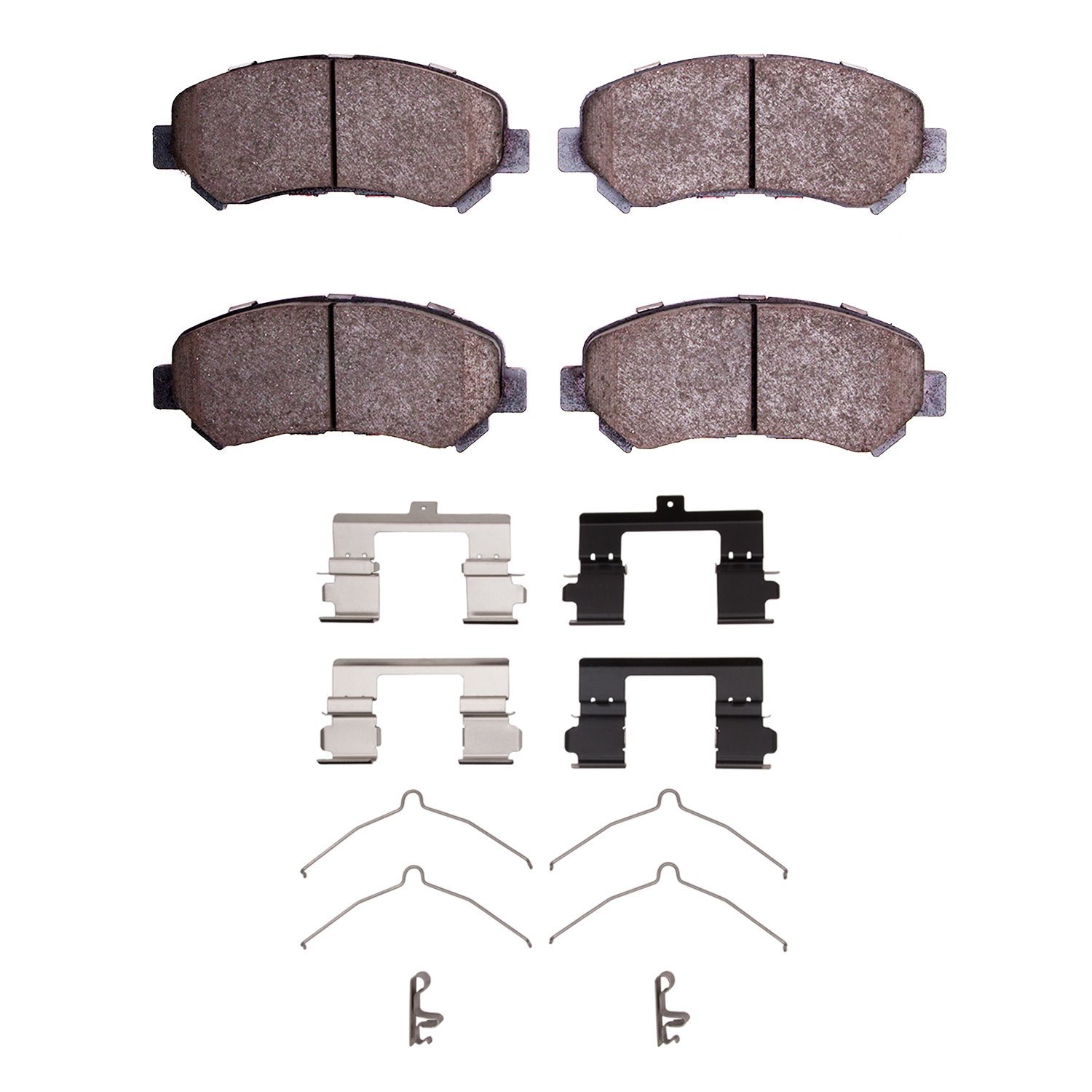 1551-1374-01 5000 Advanced Ceramic Brake Pads & Hardware Kit, 2007-2021 Multiple Makes/Models, Position: Front