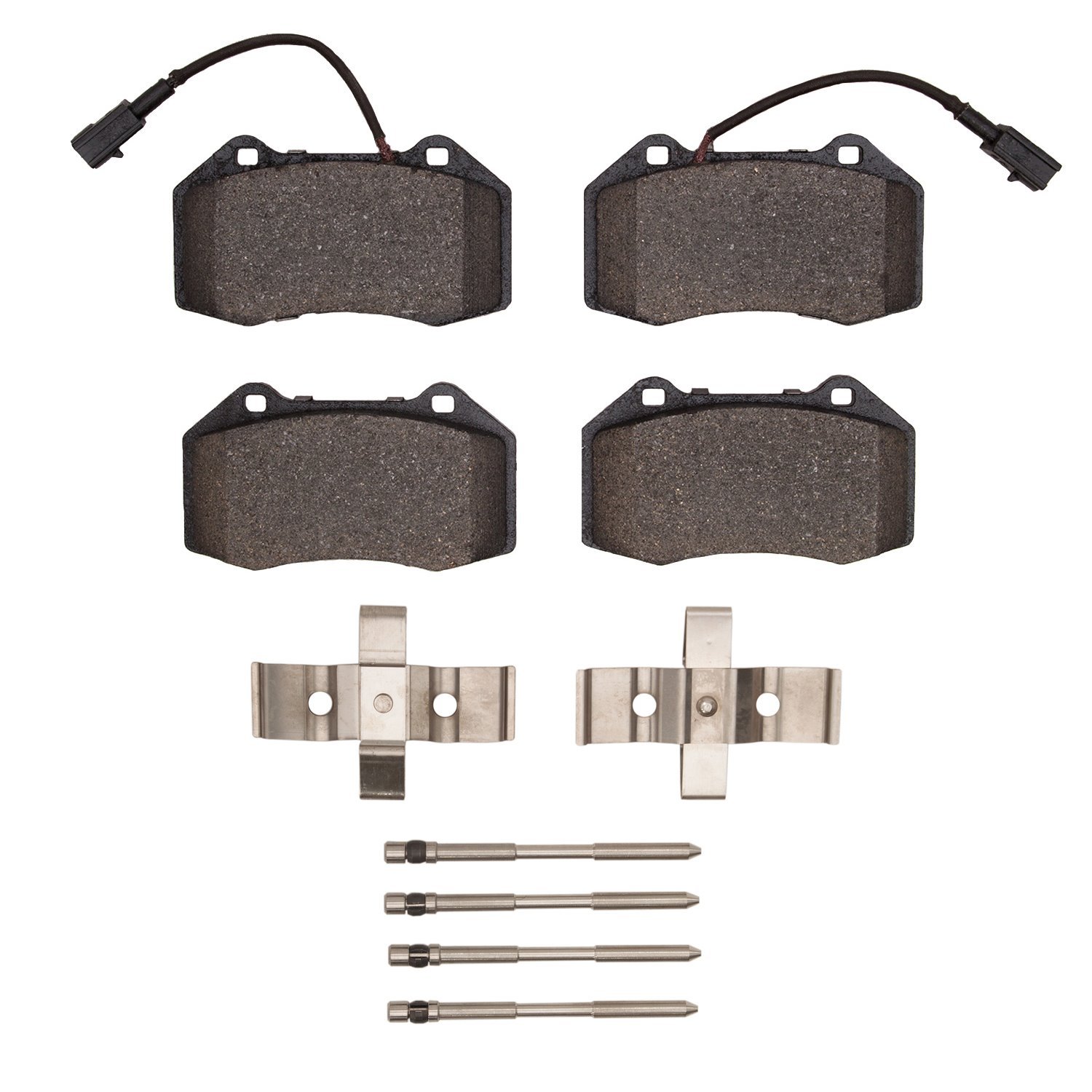 1551-1379-11 5000 Advanced Low-Metallic Brake Pads & Hardware Kit, 2015-2020 Alfa Romeo, Position: Front