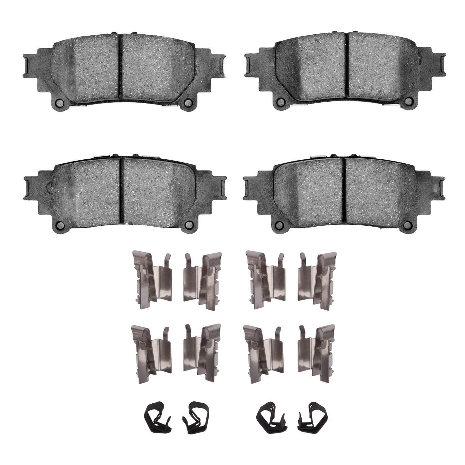 1551-1391-12 5000 Advanced Ceramic Brake Pads & Hardware Kit, 2013-2020 Lexus/Toyota/Scion, Position: Rear