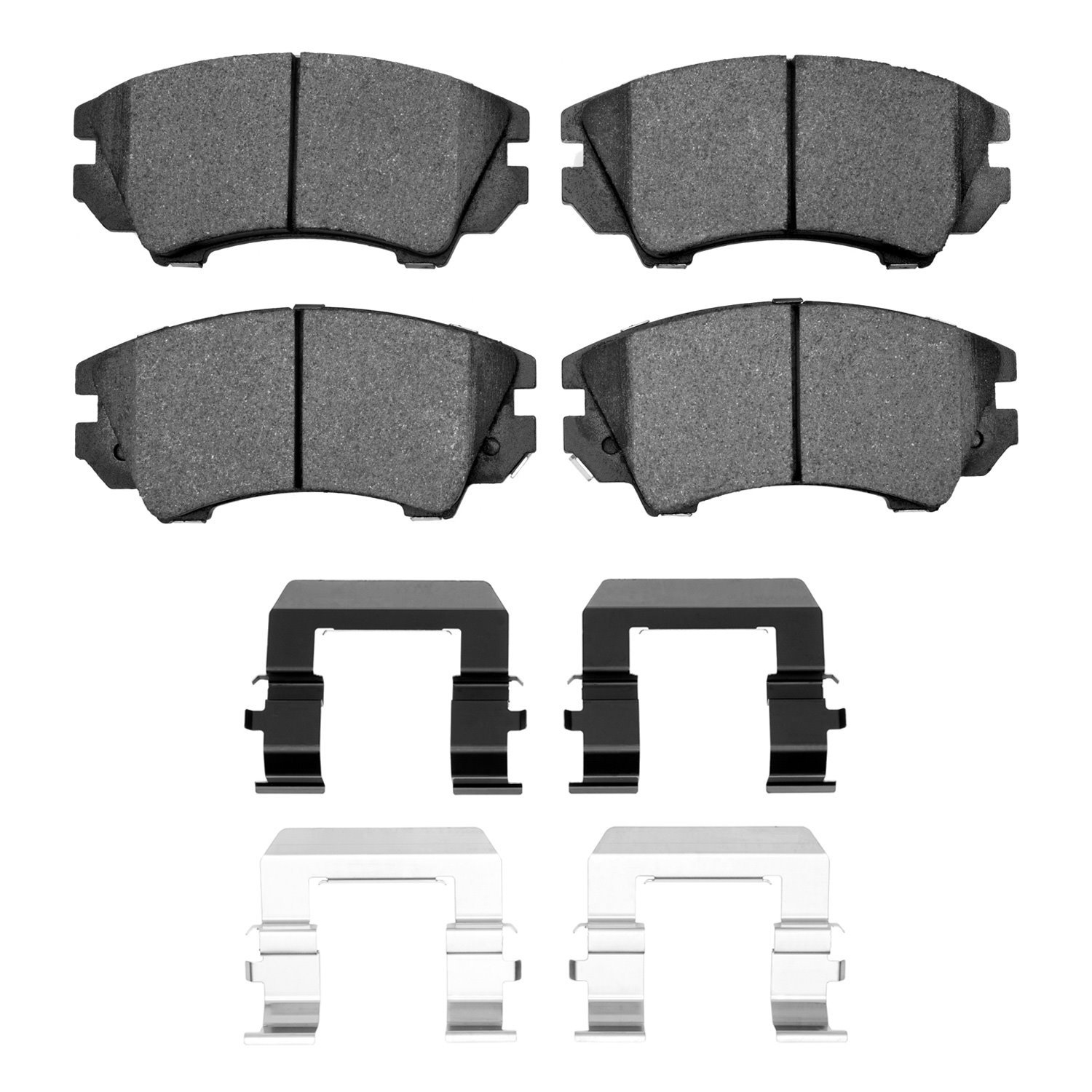 1551-1404-01 5000 Advanced Ceramic Brake Pads & Hardware Kit, 2010-2015 GM, Position: Front
