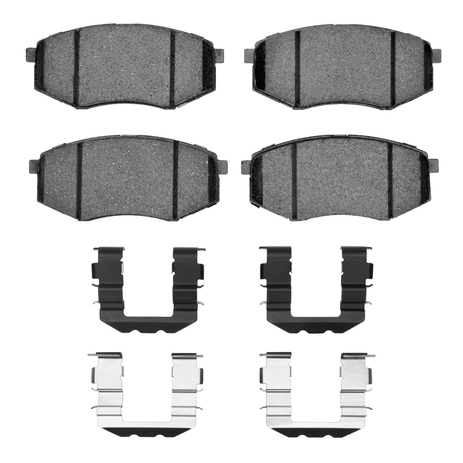 1551-1447-01 5000 Advanced Ceramic Brake Pads & Hardware Kit, 2010-2011 Kia/Hyundai/Genesis, Position: Front