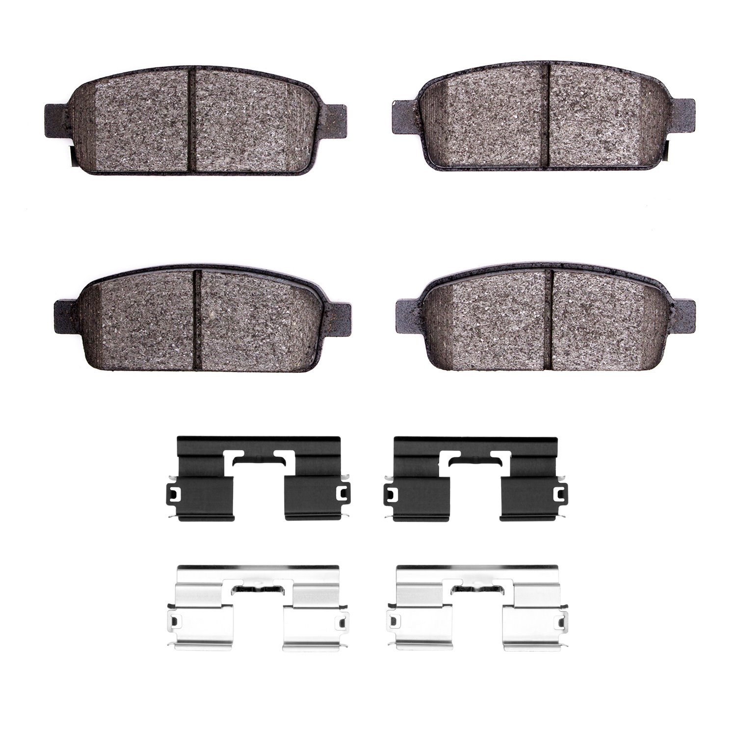 1551-1468-01 5000 Advanced Ceramic Brake Pads & Hardware Kit, 2011-2019 GM, Position: Rear