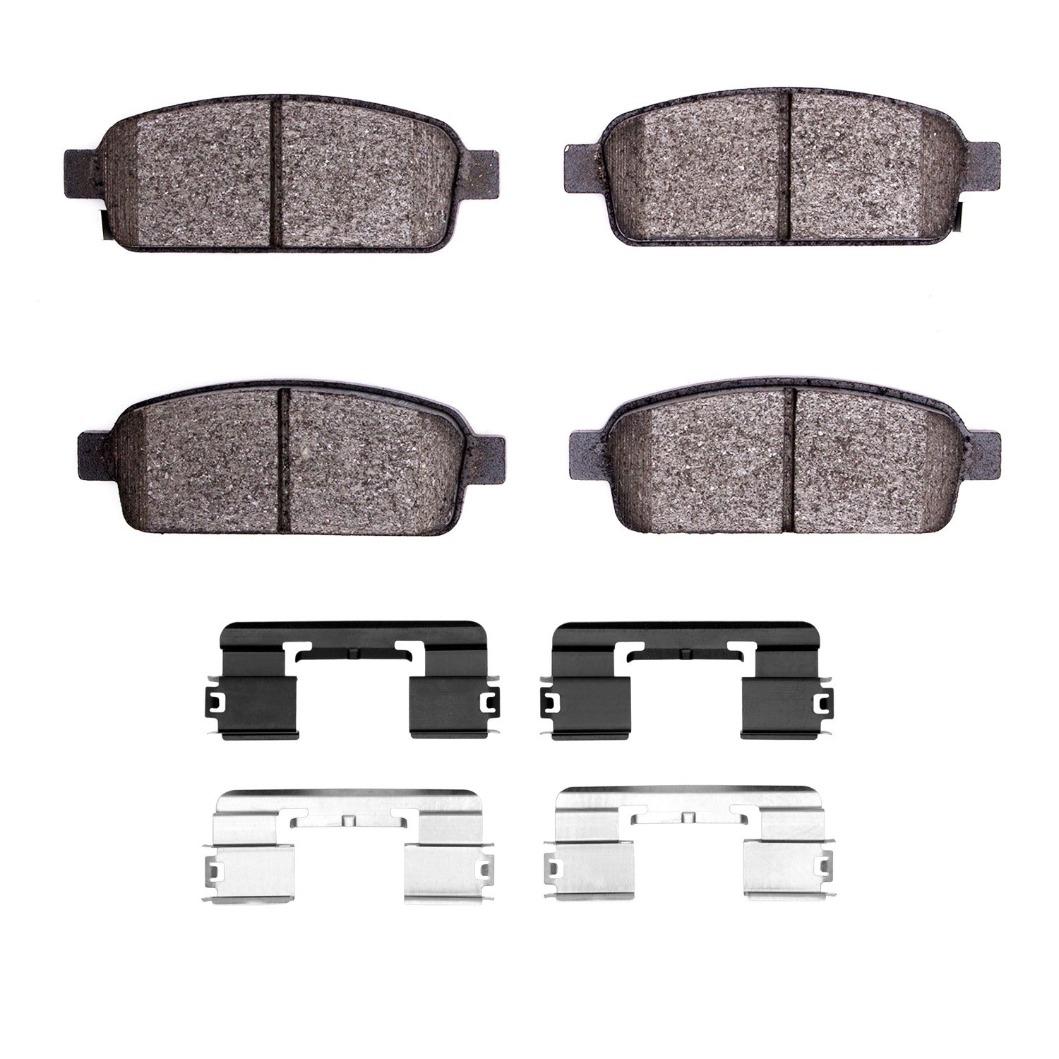 1551-1468-02 5000 Advanced Ceramic Brake Pads & Hardware Kit, 2016-2016 GM, Position: Rear
