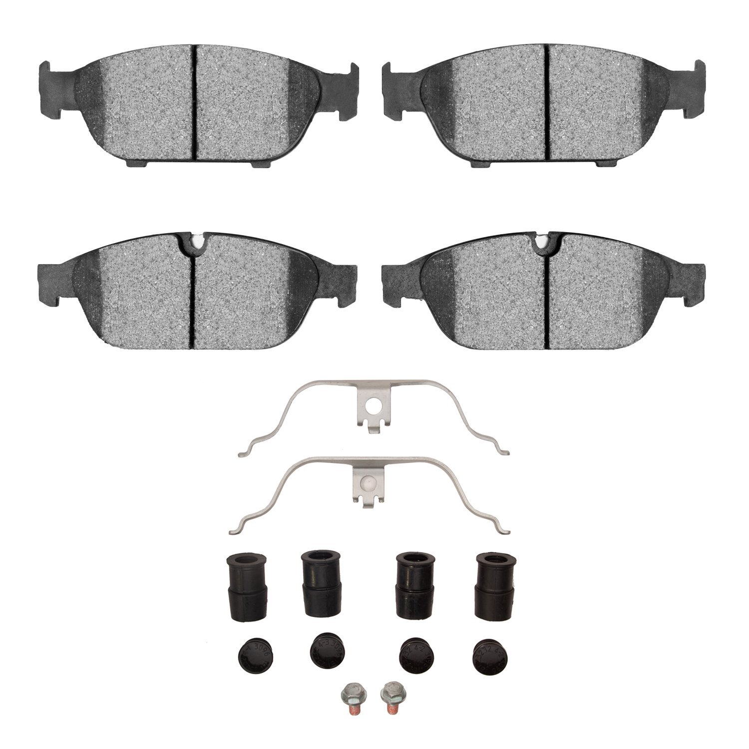 1551-1549-01 5000 Advanced Ceramic Brake Pads & Hardware Kit, 2012-2014 Audi/Volkswagen, Position: Front