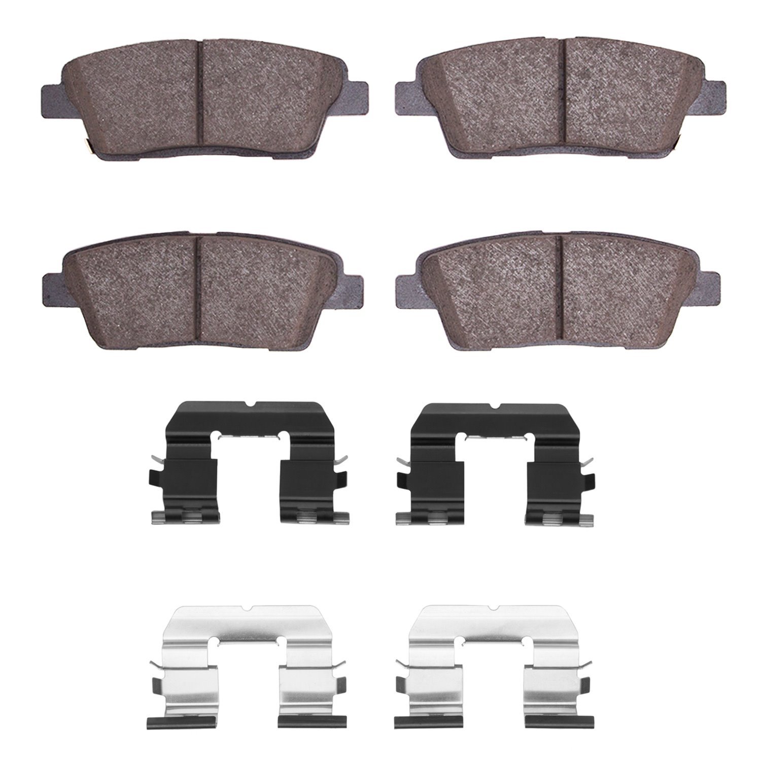1551-1551-01 5000 Advanced Ceramic Brake Pads & Hardware Kit, 2010-2017 Kia/Hyundai/Genesis, Position: Rear