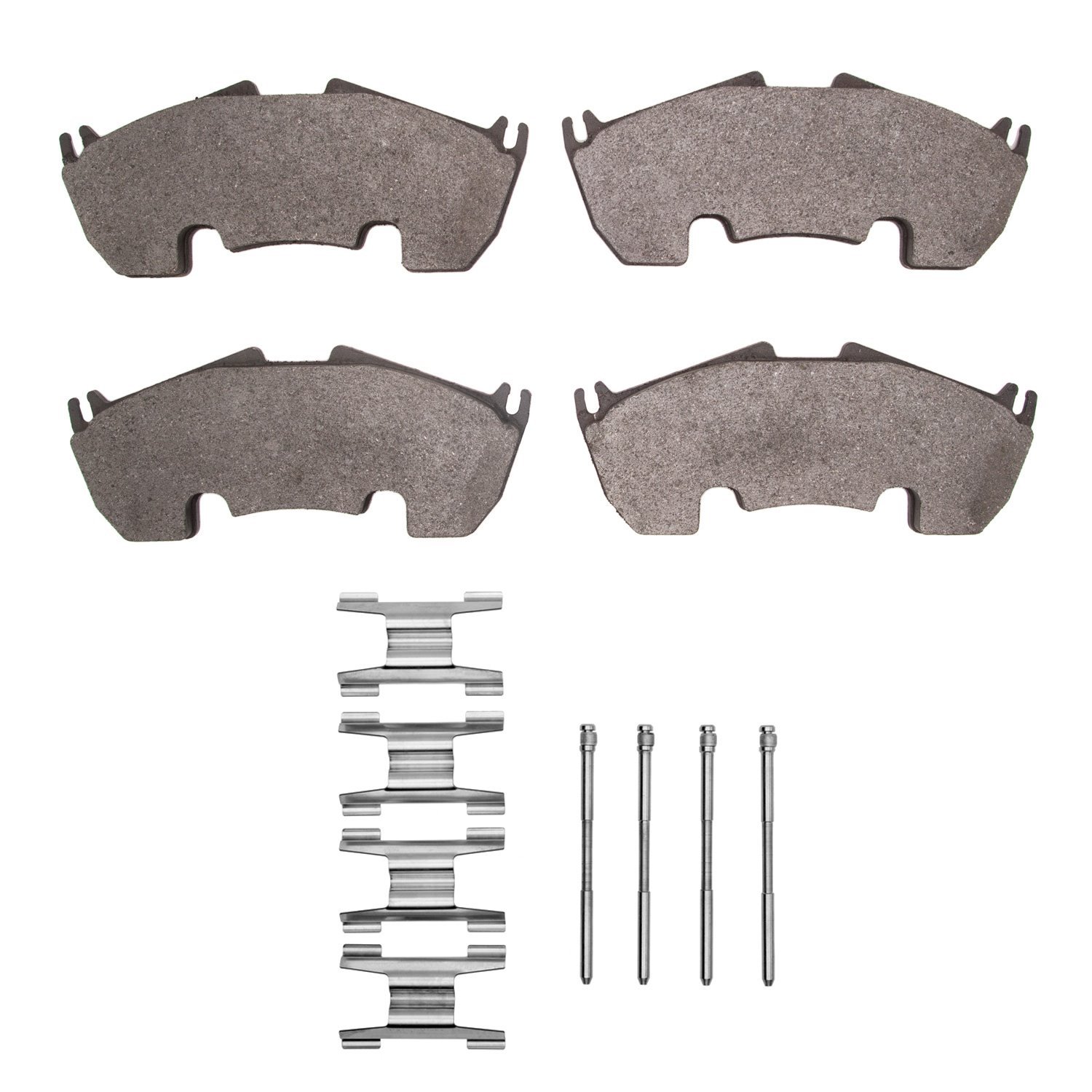 1551-1635-01 5000 Advanced Low-Metallic Brake Pads & Hardware Kit, 2005-2009 Mercedes-Benz, Position: Front