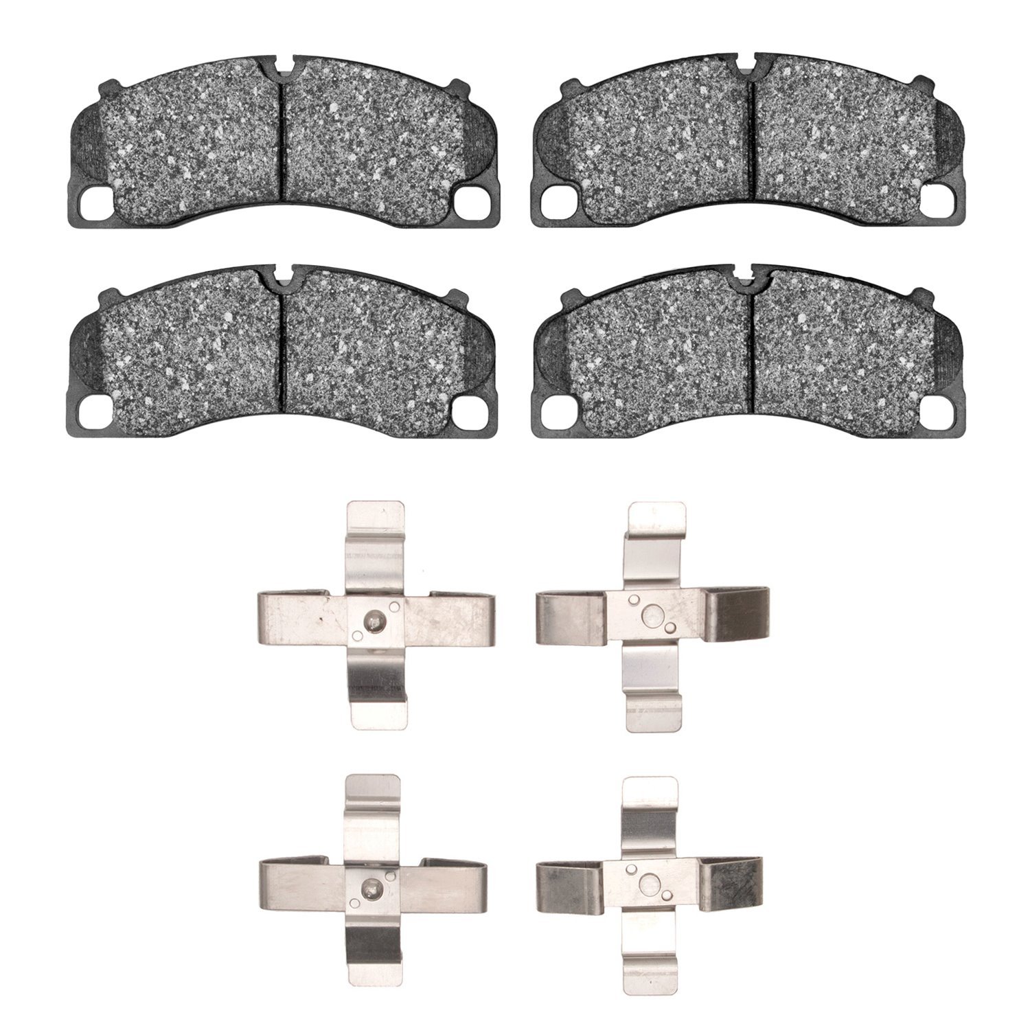 1551-1637-01 5000 Advanced Low-Metallic Brake Pads & Hardware Kit, Fits Select Porsche, Position: Front