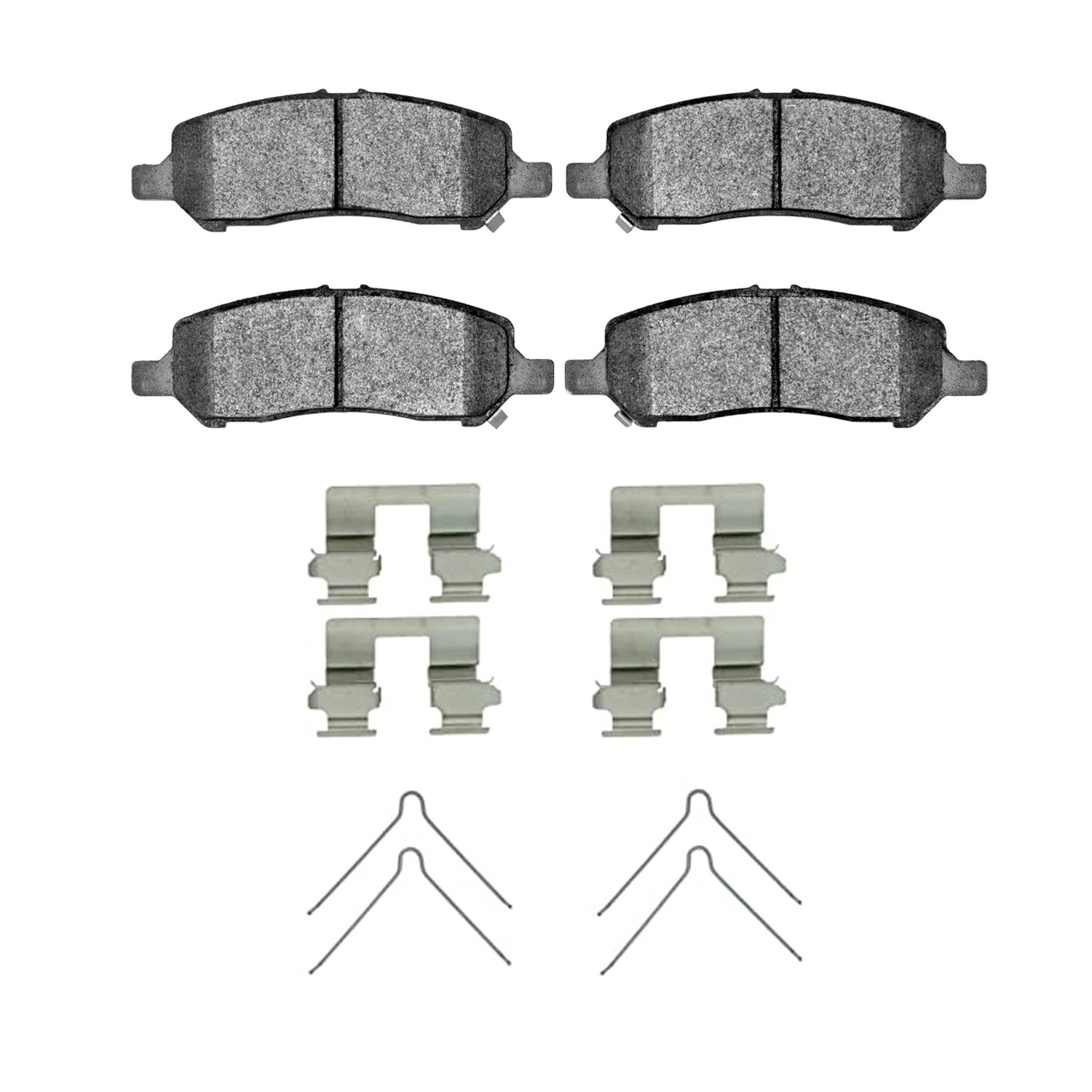 1551-1647-01 5000 Advanced Ceramic Brake Pads & Hardware Kit, 2013-2016 Mopar, Position: Rear
