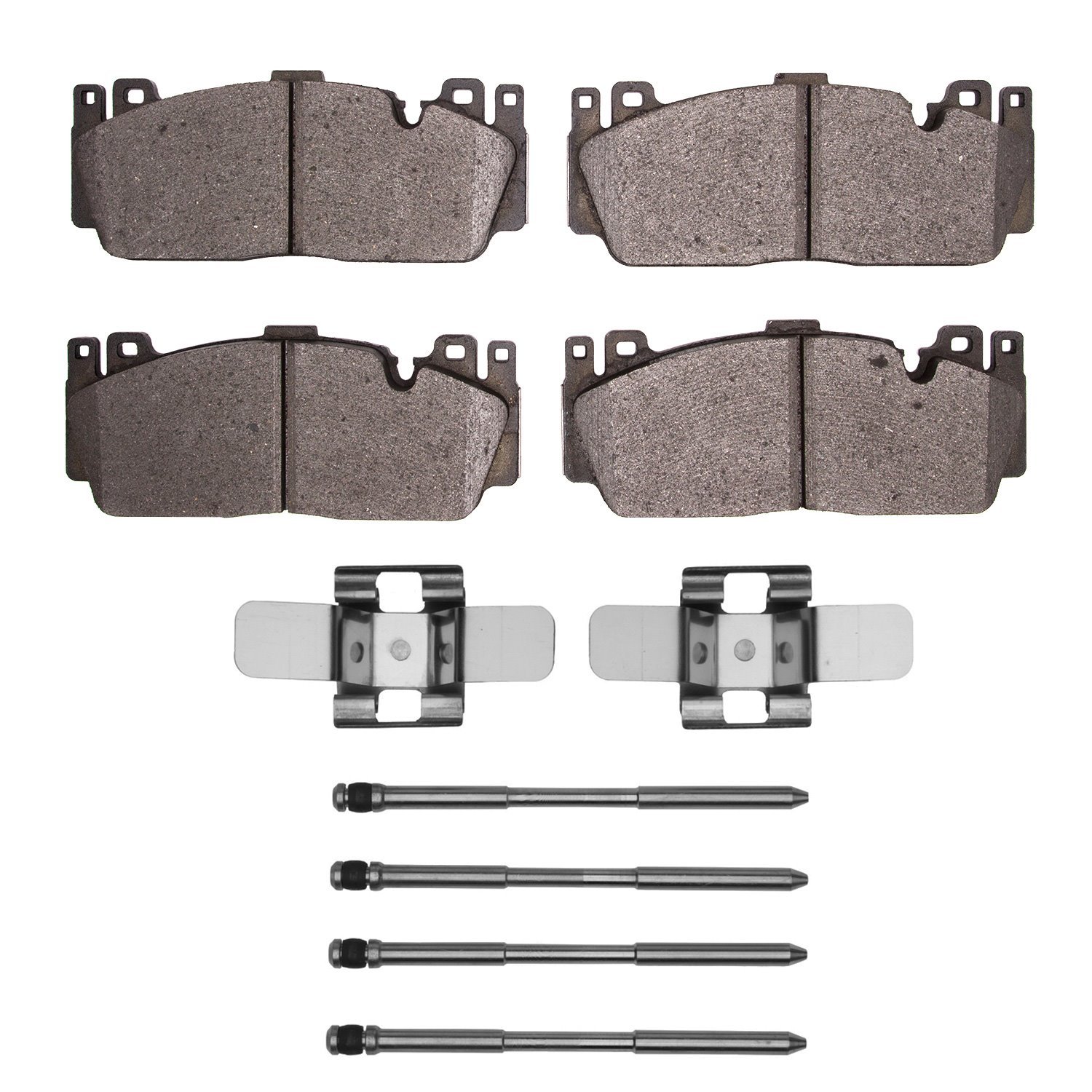 1551-1648-11 5000 Advanced Low-Metallic Brake Pads & Hardware Kit, 2015-2021 BMW, Position: Front