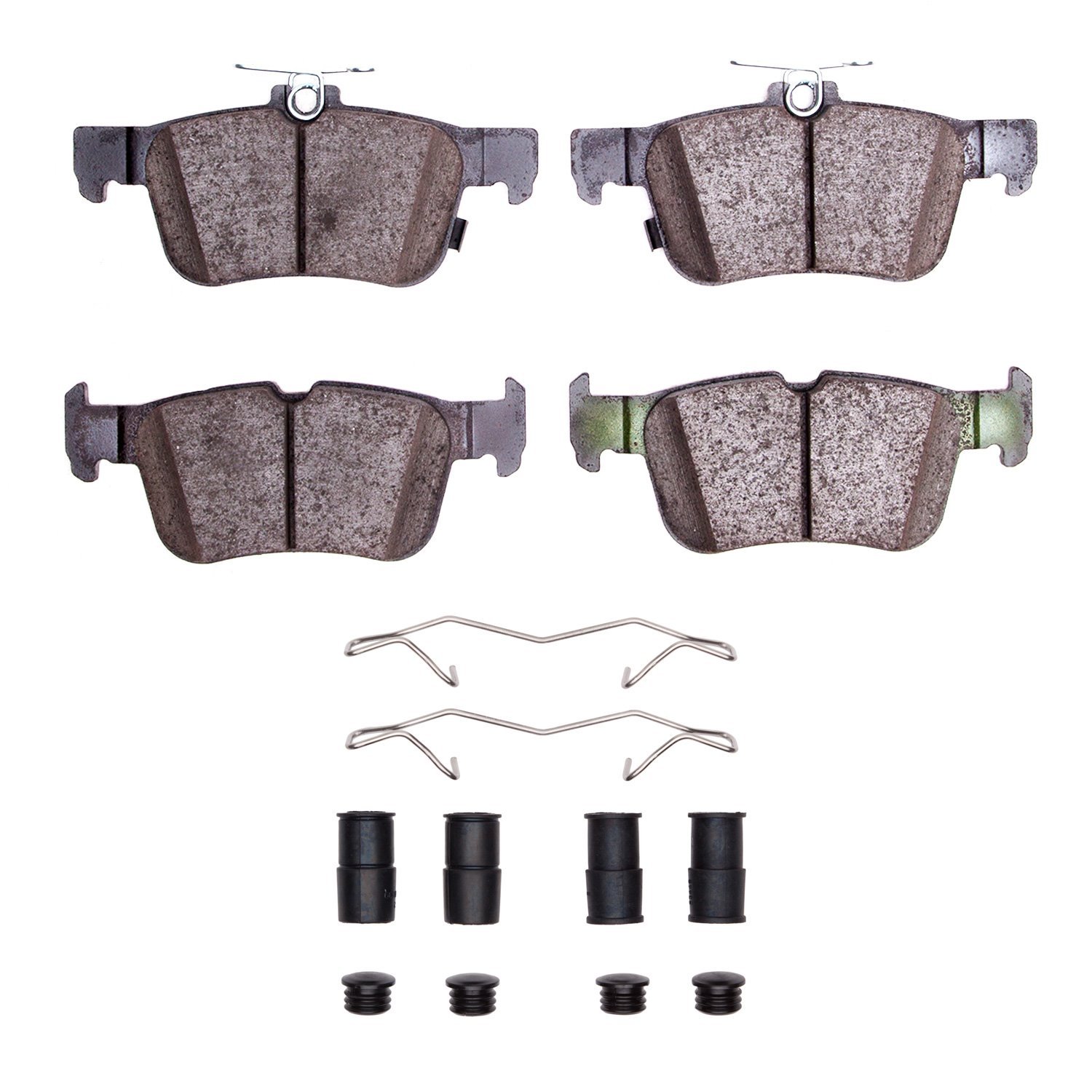 1551-1665-01 5000 Advanced Ceramic Brake Pads & Hardware Kit, Fits Select Ford/Lincoln/Mercury/Mazda, Position: Rear
