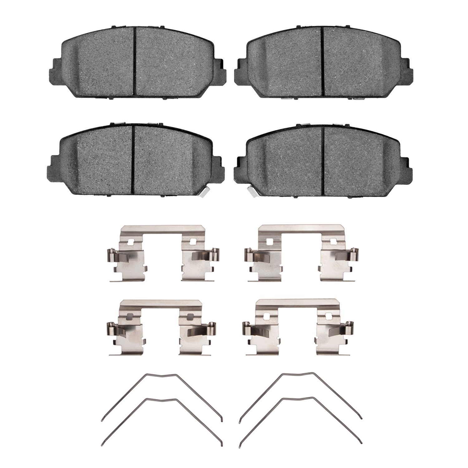 1551-1697-01 5000 Advanced Ceramic Brake Pads & Hardware Kit, Fits Select Acura/Honda, Position: Front