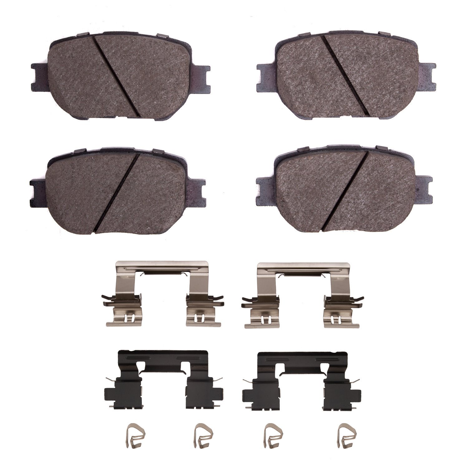 1551-1733-01 5000 Advanced Ceramic Brake Pads & Hardware Kit, 2014-2015 Lexus/Toyota/Scion, Position: Front
