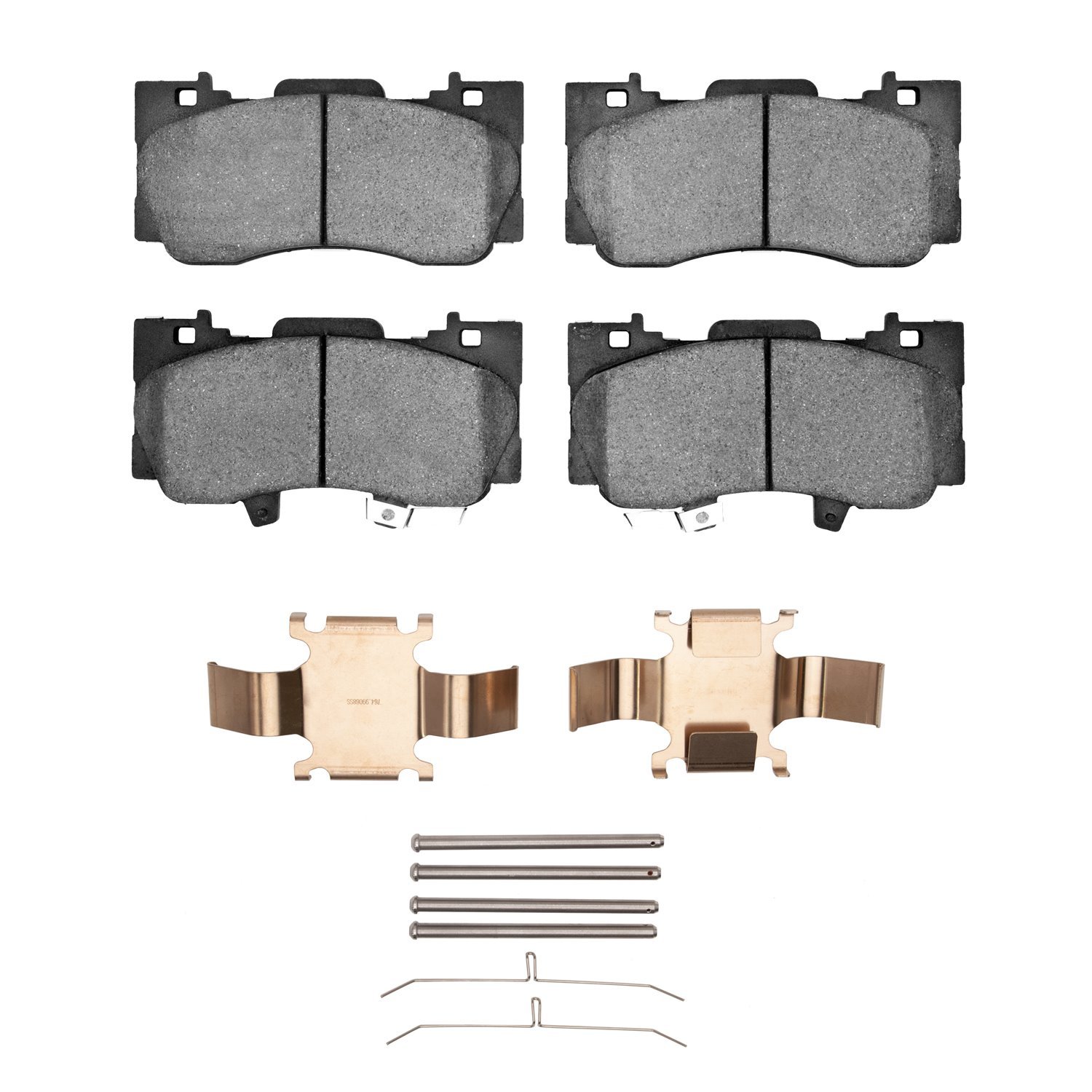 1551-1784-01 5000 Advanced Ceramic Brake Pads & Hardware Kit, Fits Select Ford/Lincoln/Mercury/Mazda, Position: Front