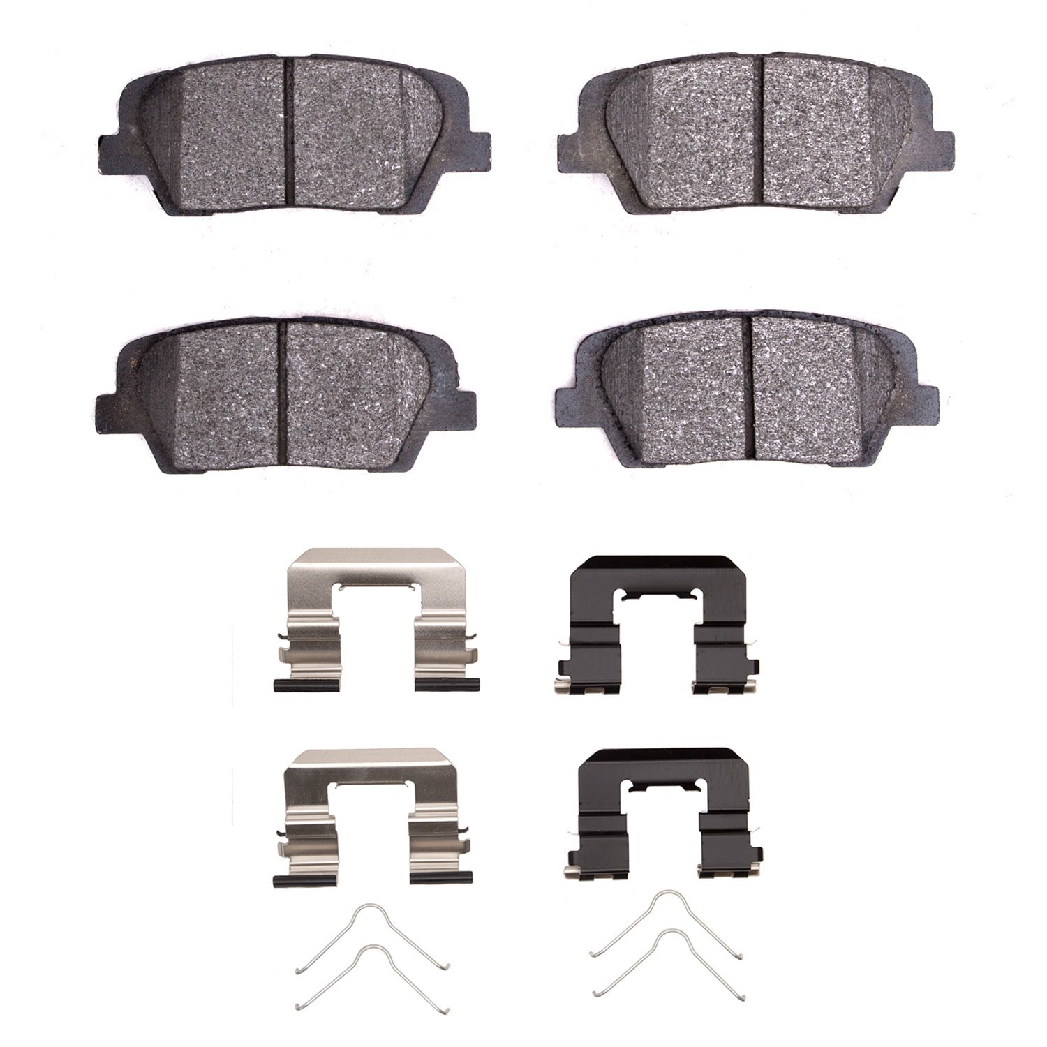 1551-1816-02 5000 Advanced Ceramic Brake Pads & Hardware Kit, 2011-2017 Kia/Hyundai/Genesis, Position: Rear