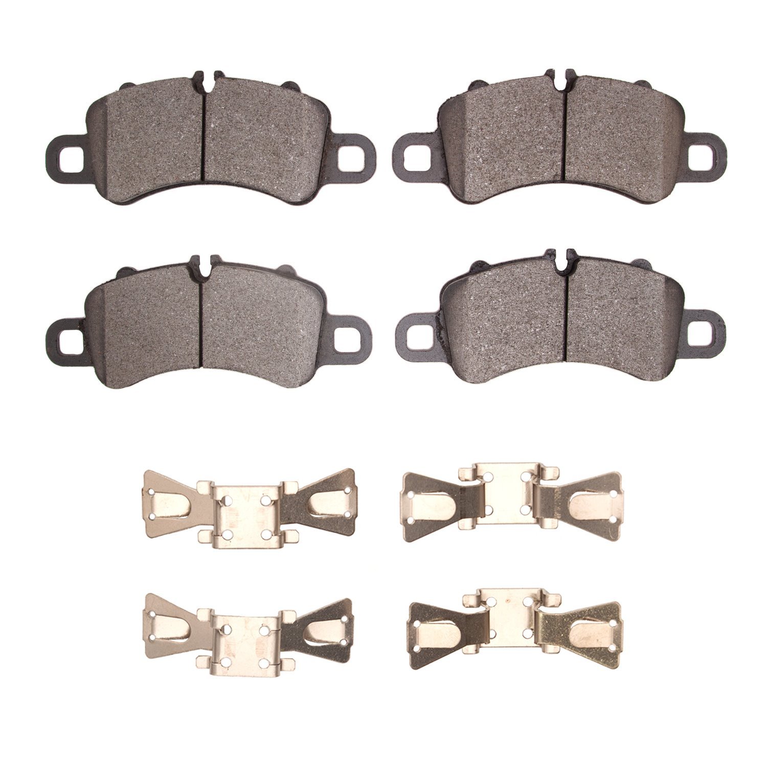 1551-1905-01 5000 Advanced Low-Metallic Brake Pads & Hardware Kit, Fits Select Porsche, Position: Front